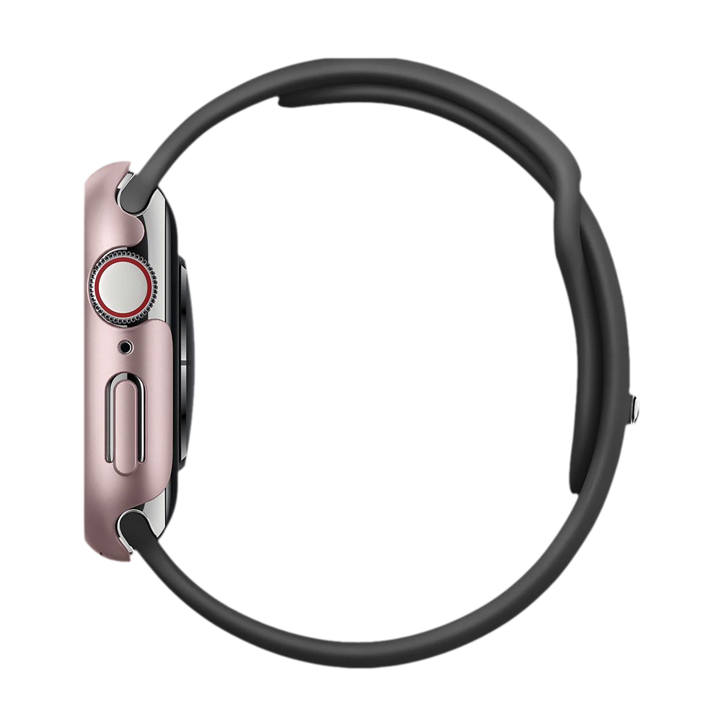 Spigen Thin Fit Polycarbonate Case for Apple Watch Series SE 2, SE, 6, 5 & 4 (44mm) (Razor-Thin Frame, Rose Gold)_7