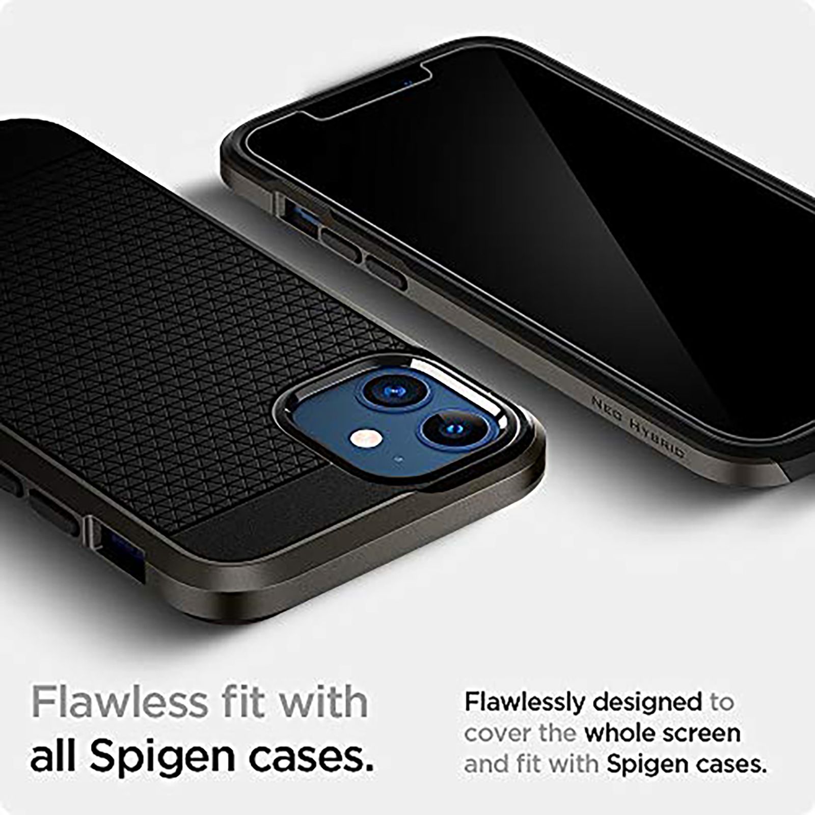 spigen GlastR EZ Fit Tempered Glass for Apple iPhone 12 Mini (Oleophobic Coating)_7