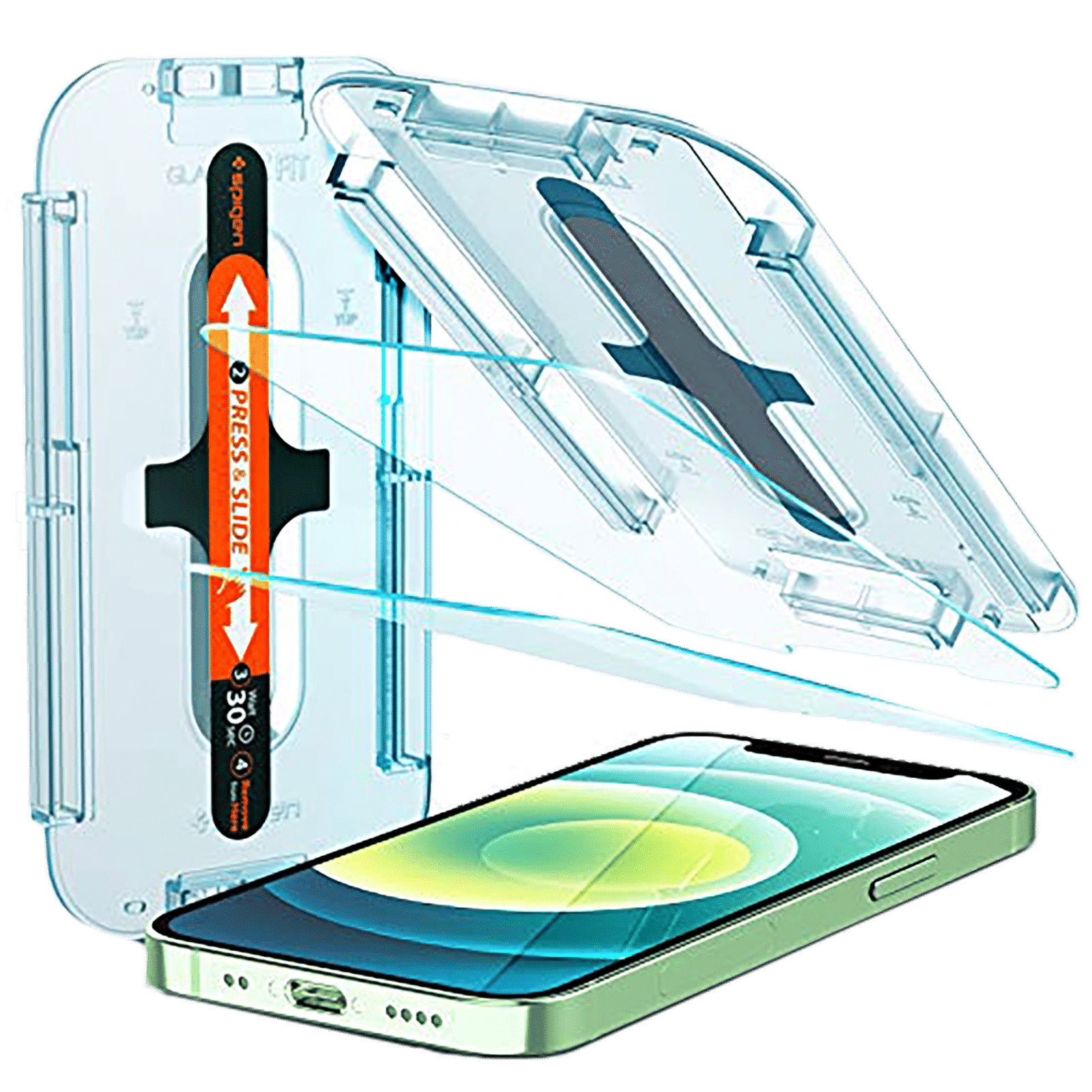 spigen GlastR EZ Fit Tempered Glass for Apple iPhone 12 Mini (Oleophobic Coating)_1