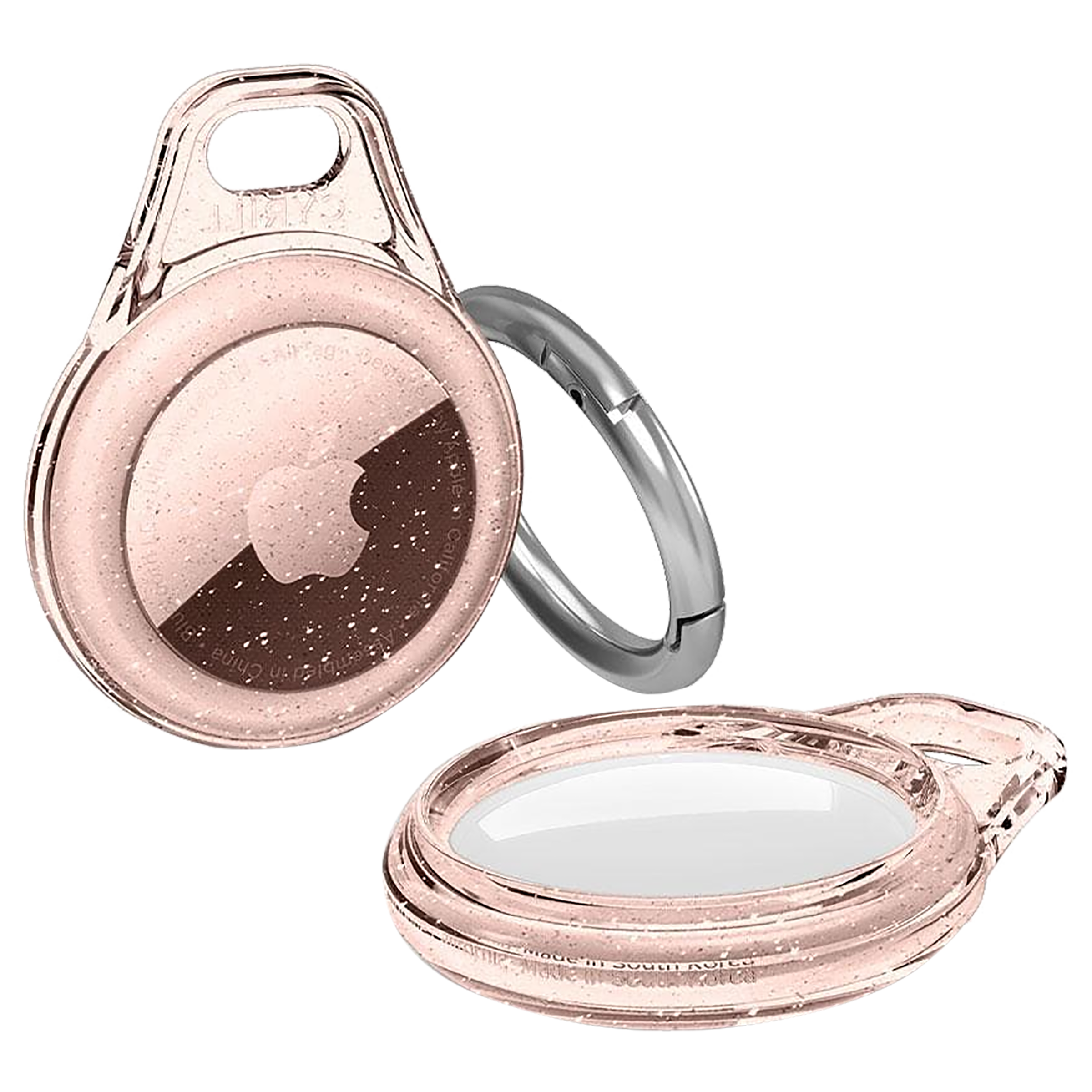 spigen Shine TPU Full Cover Case For Apple AirTag (Scratch Free, AHP03126, Rose Glitter) spigen Shine TPU Full Cover Case For Apple AirTag (Scratch Free, AHP03126, Rose Glitter)_11