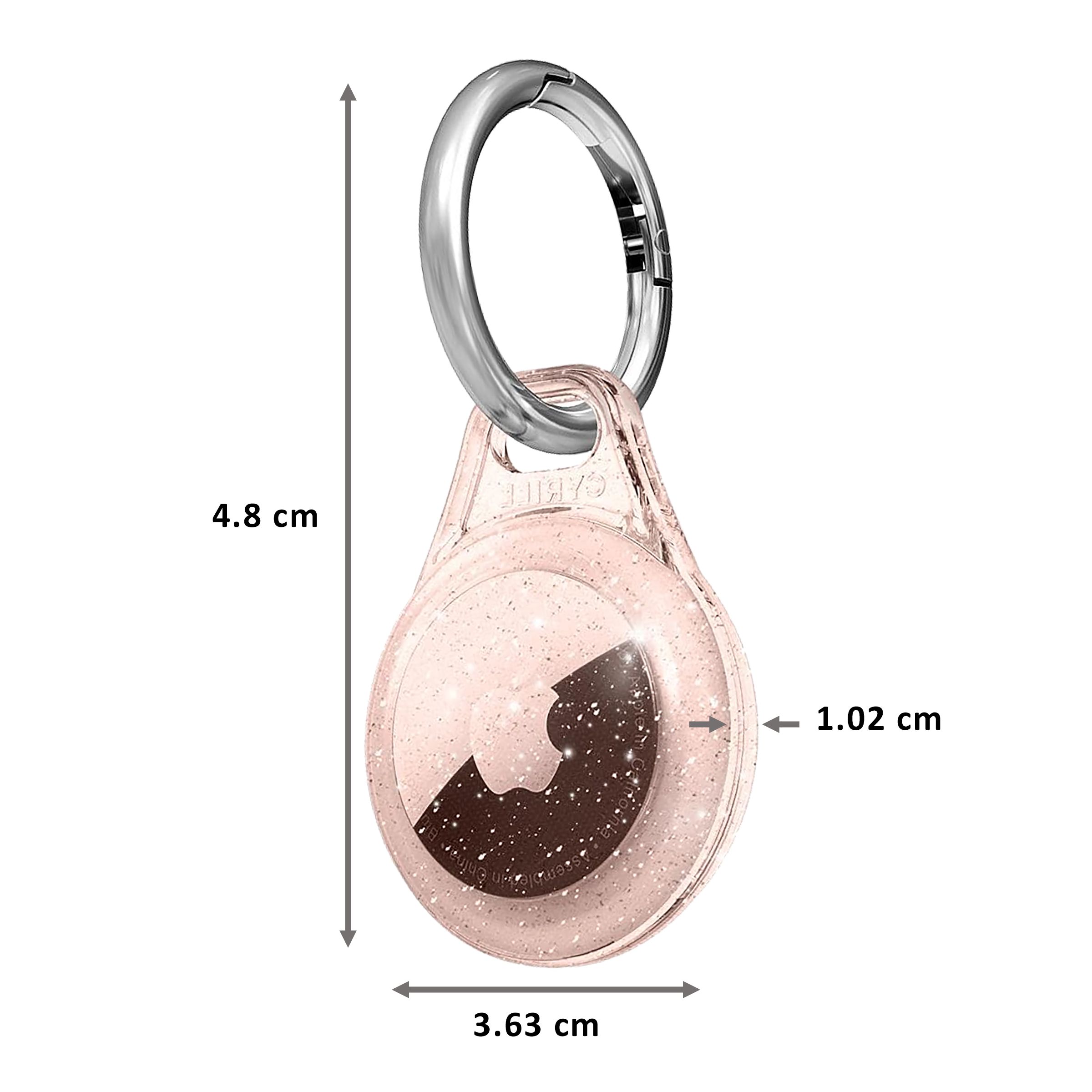 spigen Shine TPU Full Cover Case For Apple AirTag (Scratch Free, AHP03126, Rose Glitter) spigen Shine TPU Full Cover Case For Apple AirTag (Scratch Free, AHP03126, Rose Glitter)_2