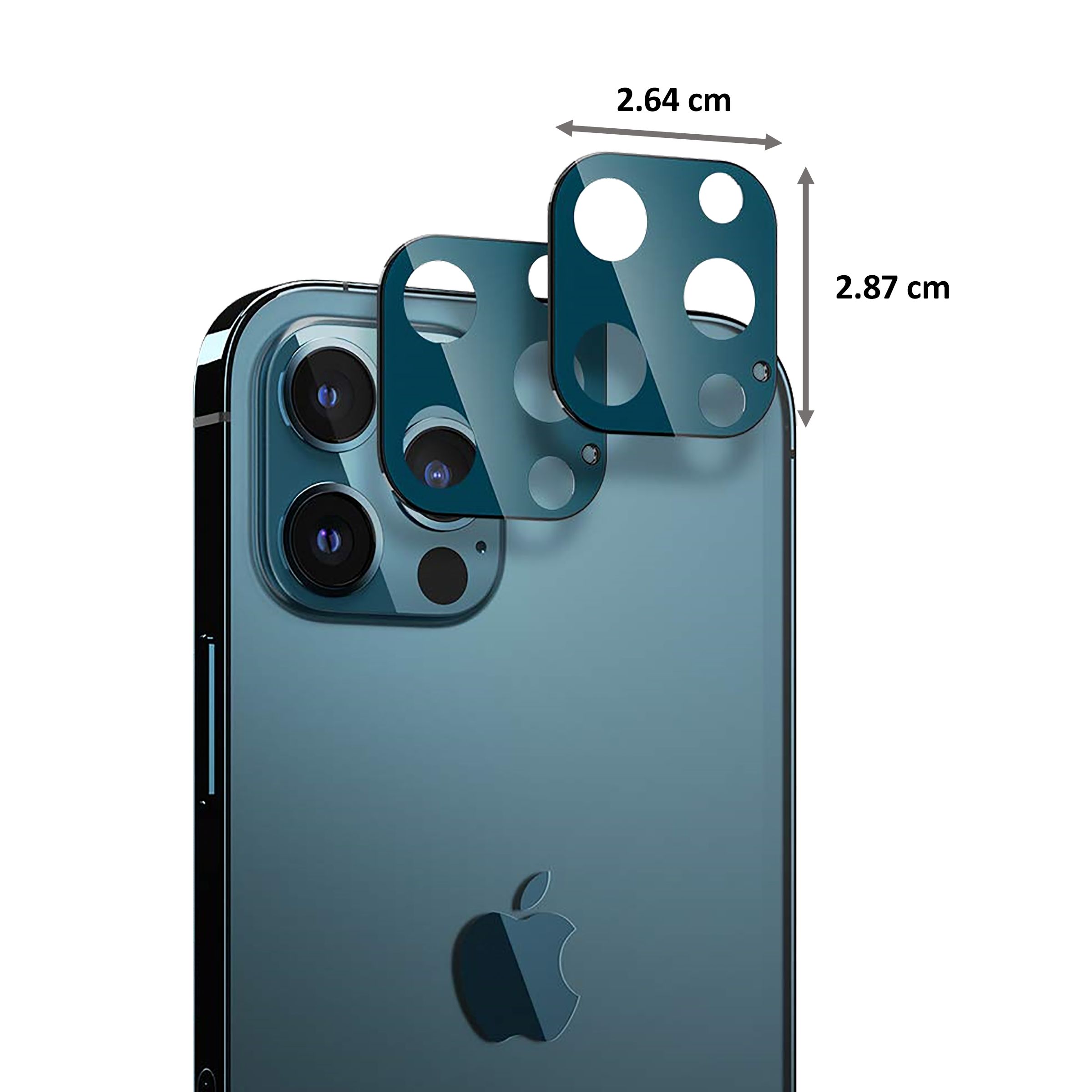 spigen Glas.tR Optik Camera Lens Protector For iPhone 12 Pro (Edge To Edge Protection, AGL02460, Blue)_2