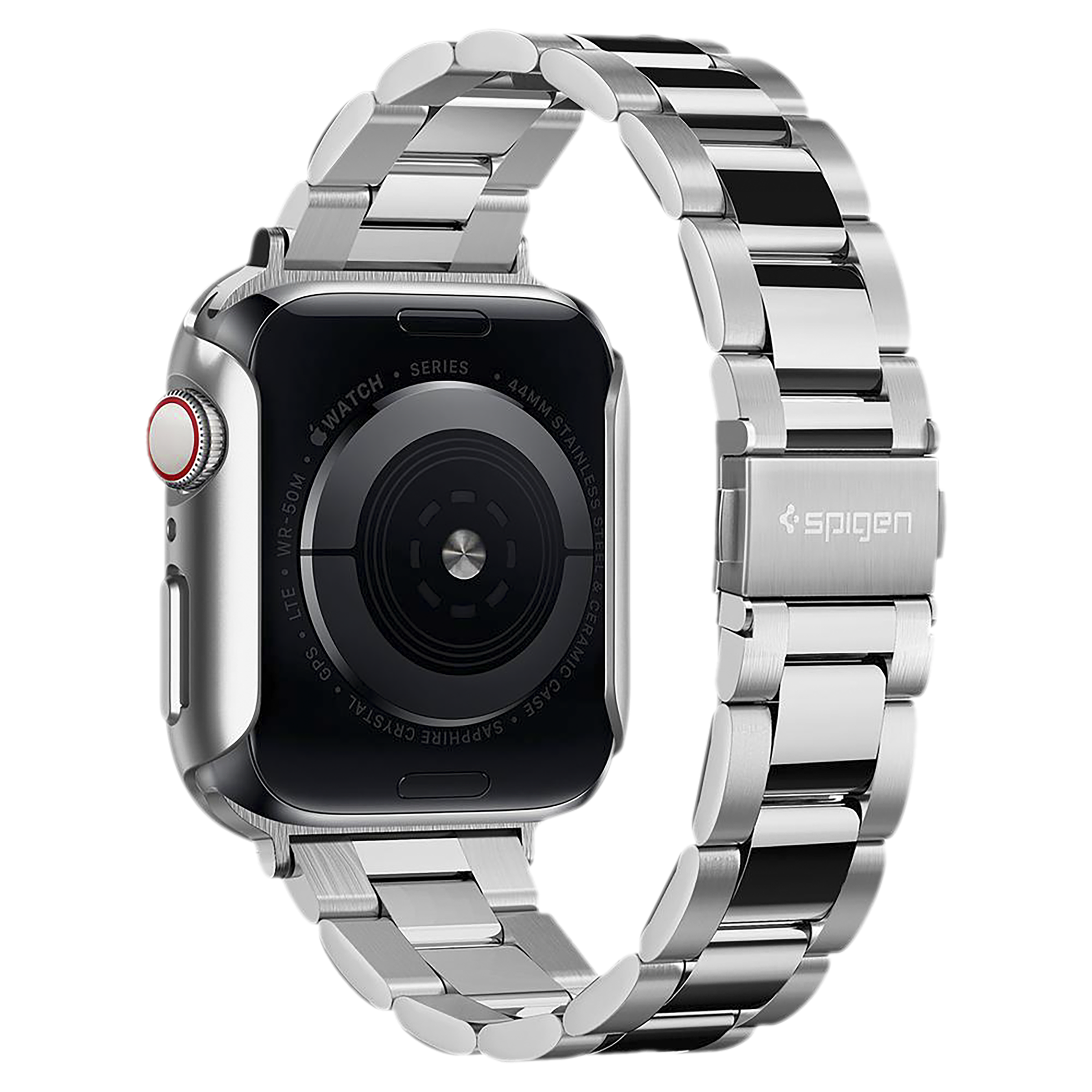 Spigen Thin Fit Polycarbonate Case for Apple Watch Series SE 2, SE, 6, 5 & 4 (40mm) (Razor-Thin Frame, Graphite)_4