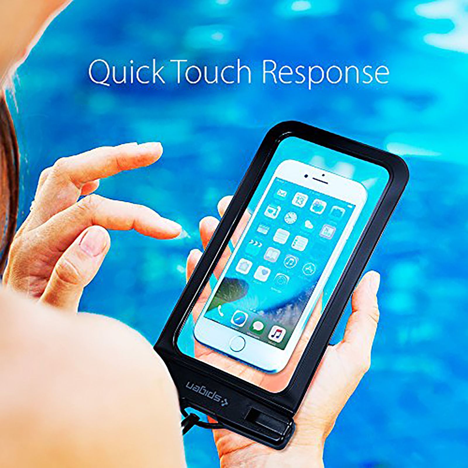 spigen Hard Polycarbonate & Plastic Case Cover for SAMSUNG Note 10 Plus, Galaxy S 10 Plus / Apple iPhone 8, X, 11 Pro Max / Google Pixel 4 XL (Waterproof, Black)_8