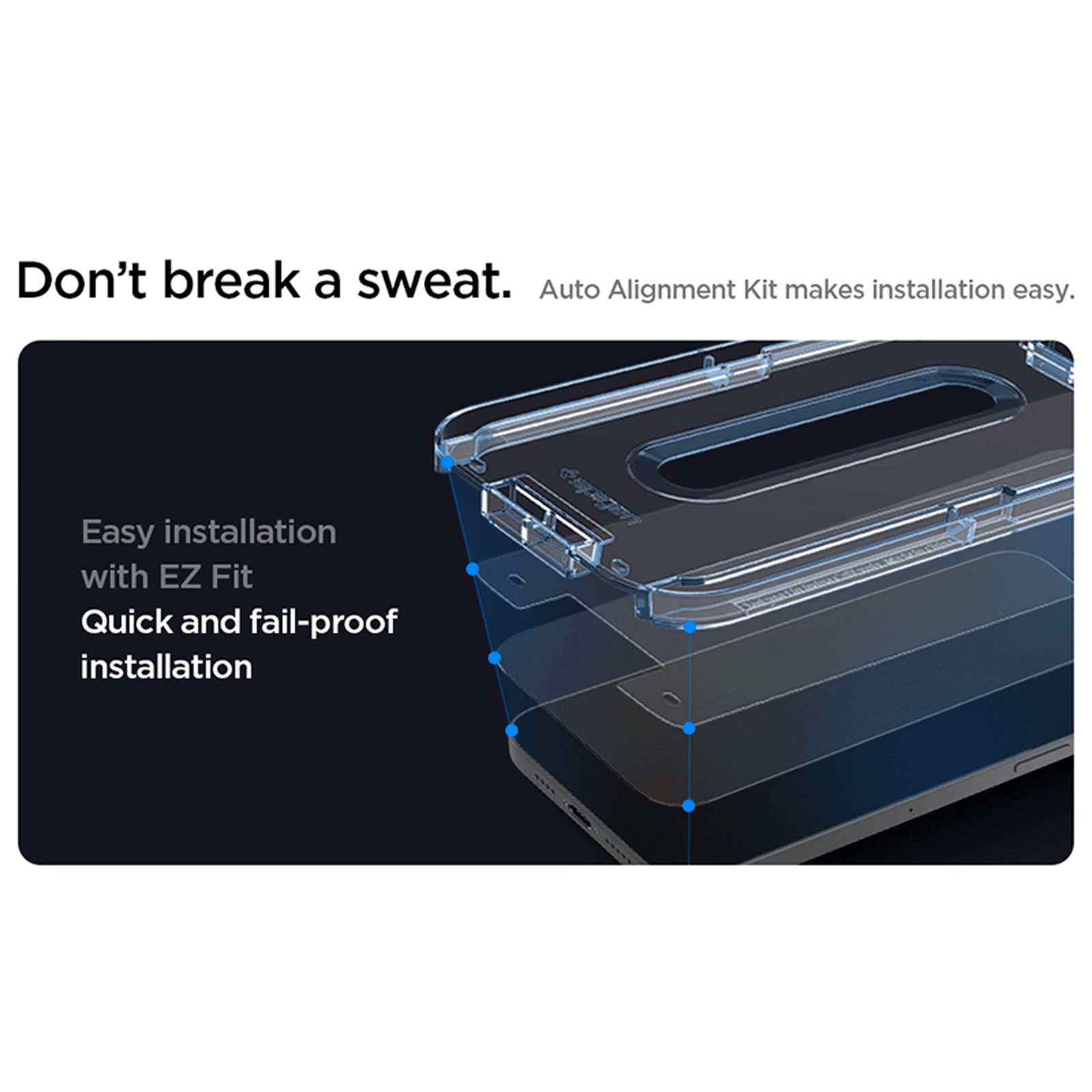 spigen GlastR EZ Fit Tempered Glass for Apple iPhone 12 Pro Max (Anti Blue Light Technology)_11