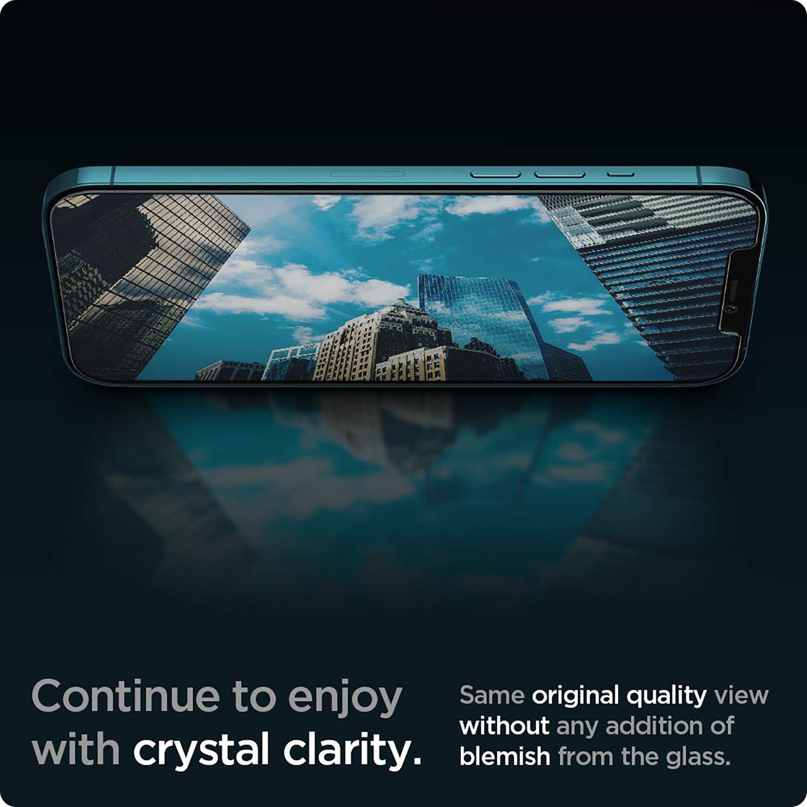 spigen GlastR EZ Fit Tempered Glass for Apple iPhone 12 Pro Max (9H Hardness)_3