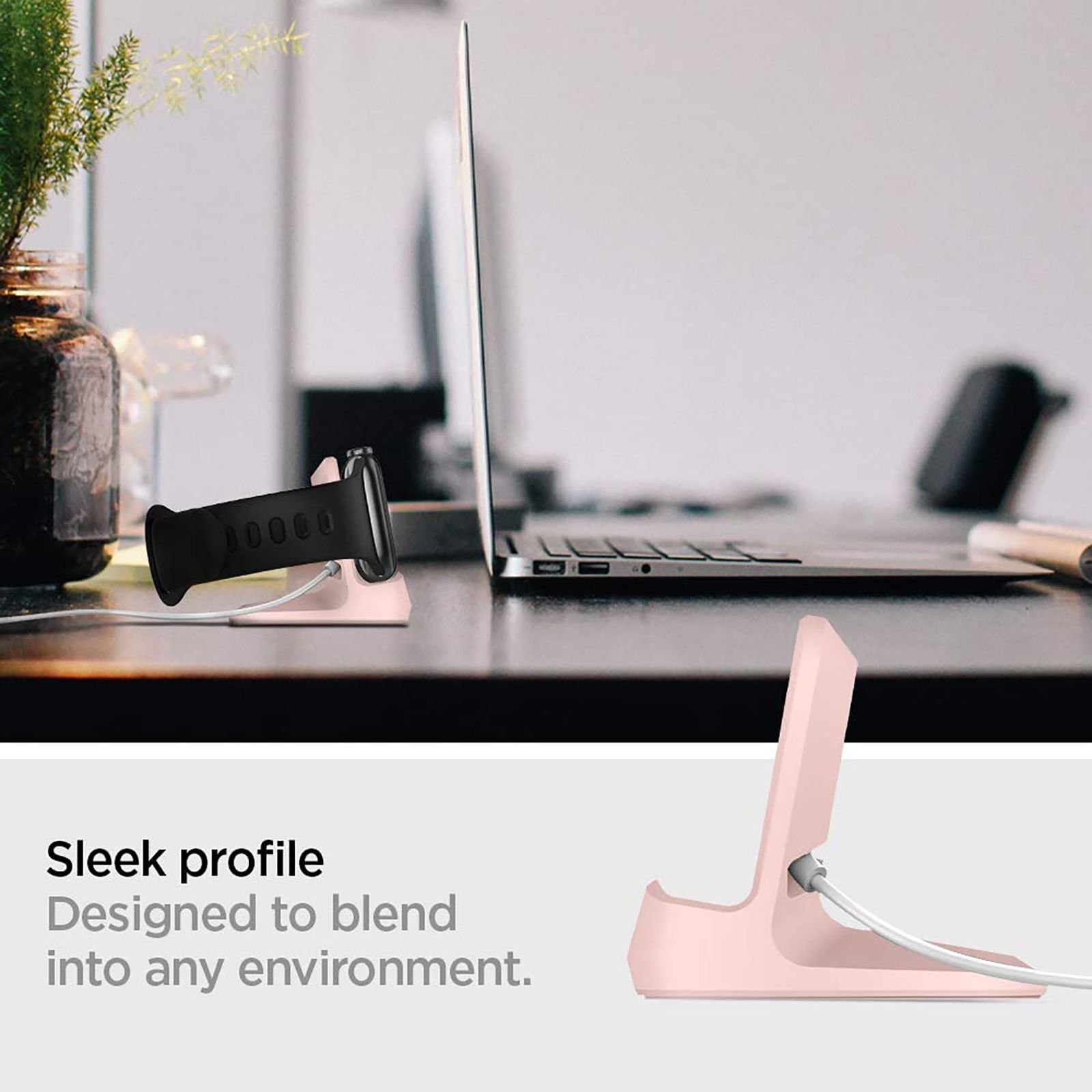 spigen S350‚ Night Stand For Apple Watch Series 1/Series 2 (000CD21183, Pink Sand)_14