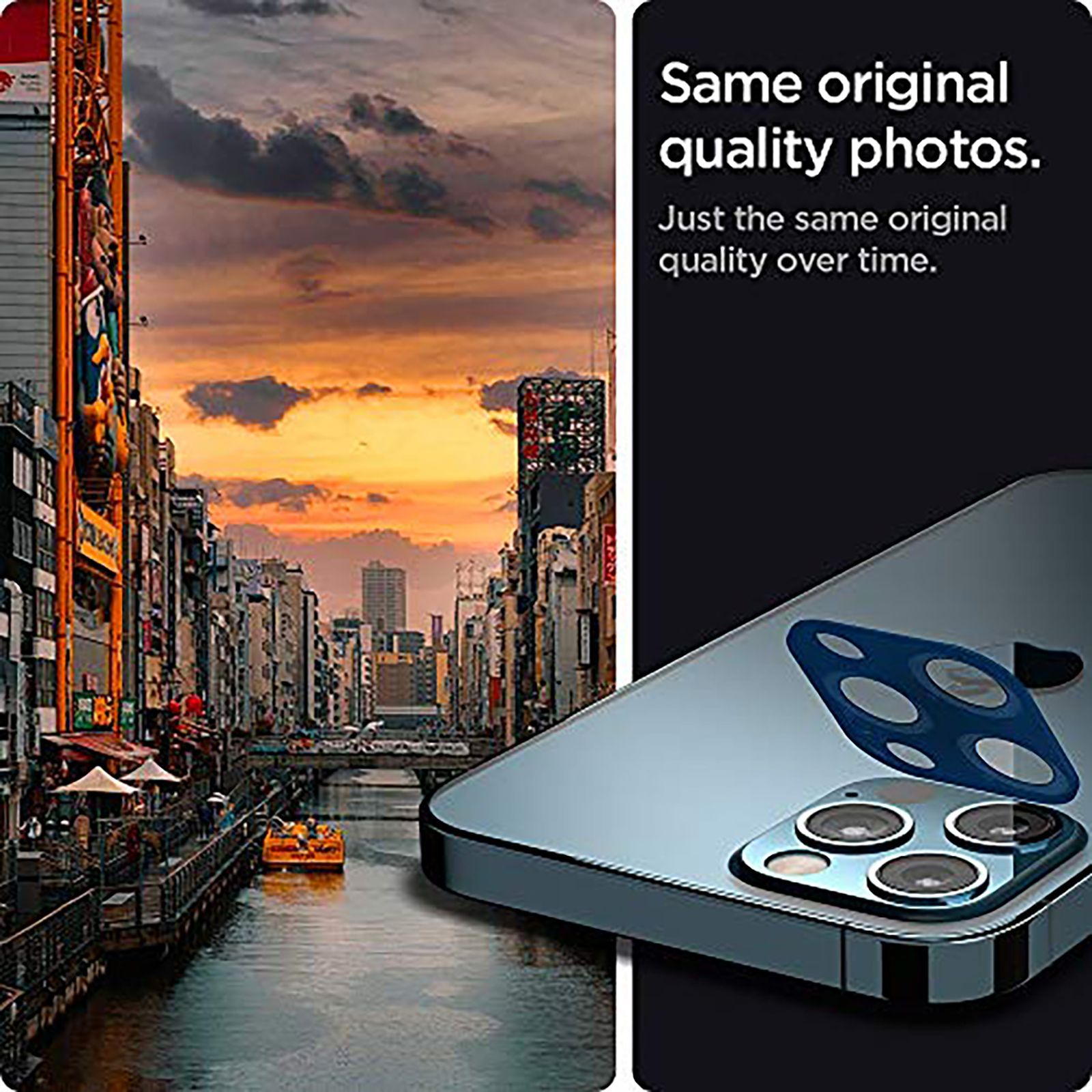 spigen Glas.tR Optik Camera Lens Protector For iPhone 12 Pro Max (9H Screen Hardness, AGL02456, Blue)_9