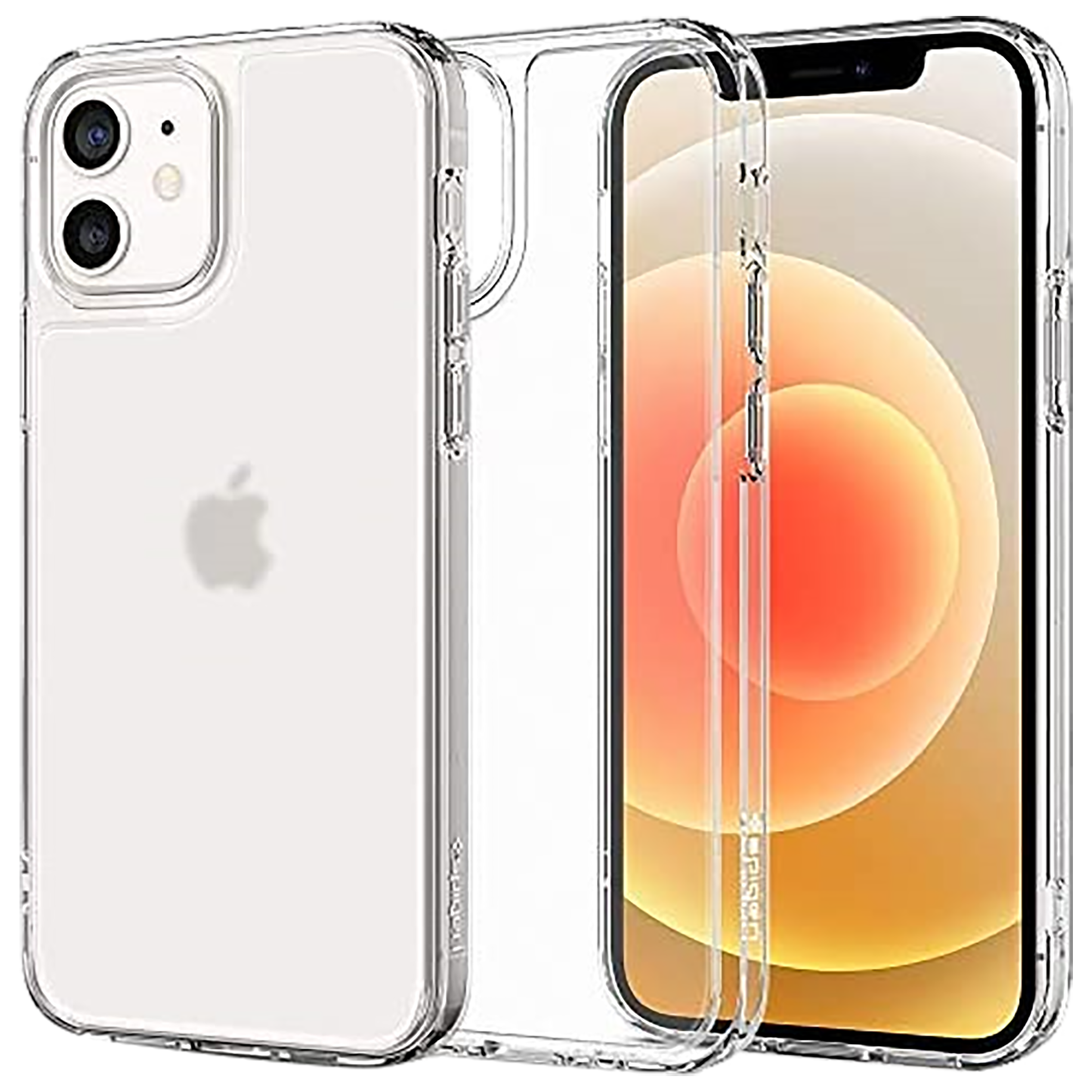 spigen Quartz Hybrid Tempered Glass & TPU Back Case For Apple iPhone 12/iPhone 12 Pro (Air Cushion Technology, ACS02601, Matte Clear)_8
