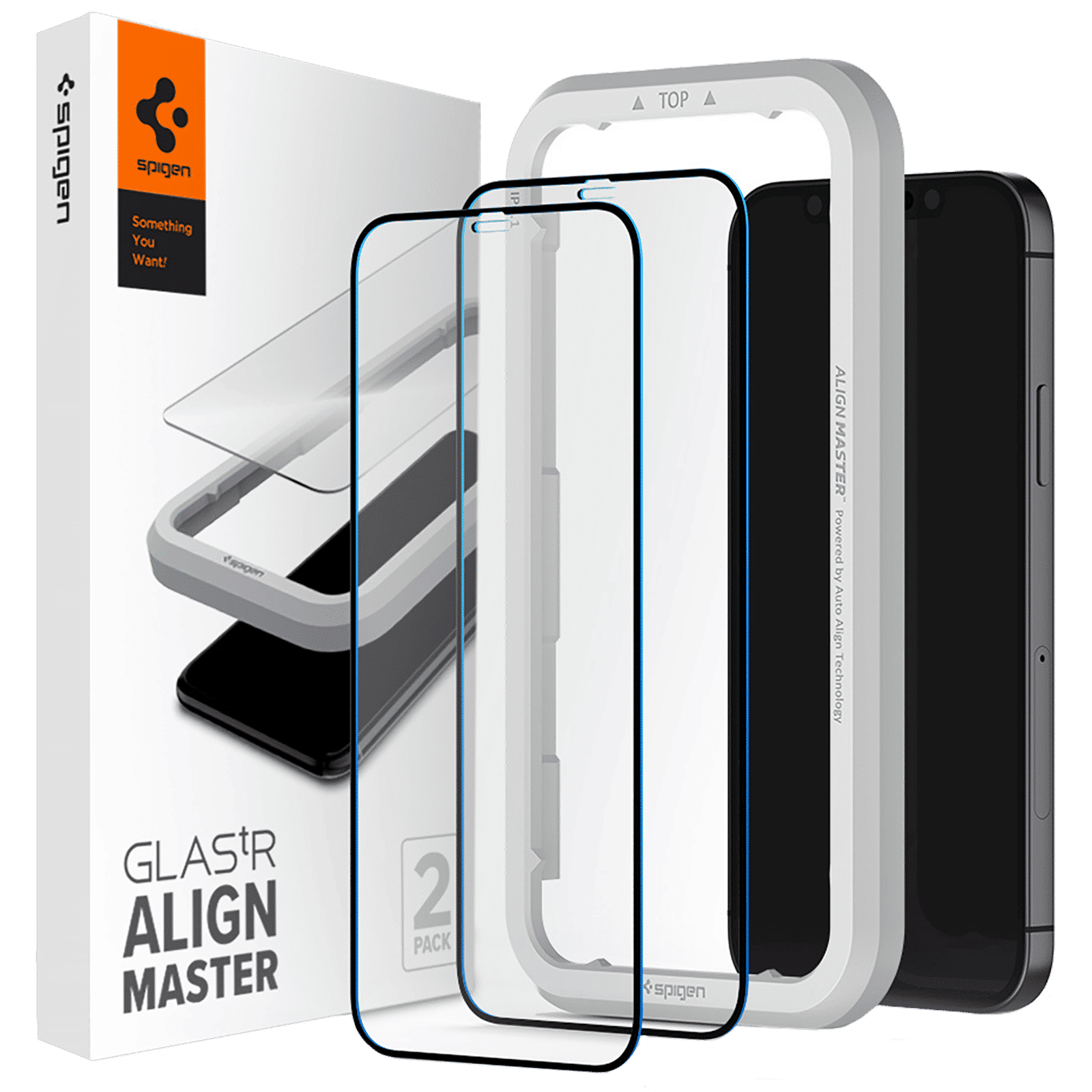 spigen GlastR Align Master Tempered Glass for Apple iPhone 12, 12 Pro (Oleophobic Coating) spigen GlastR Align Master Tempered Glass for Apple iPhone 12, 12 Pro (Oleophobic Coating)_1