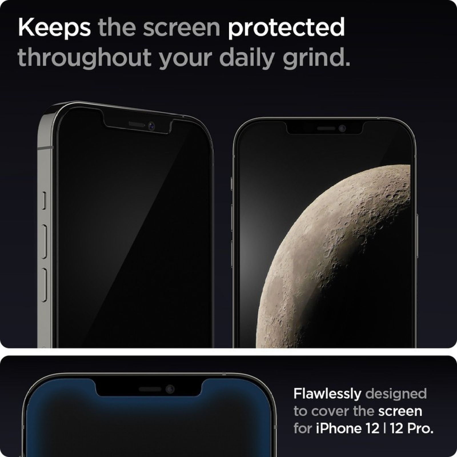 spigen GlastR EZ Fit Tempered Glass for Apple iPhone 12, 12 Pro (Oleophobic Coating)_7