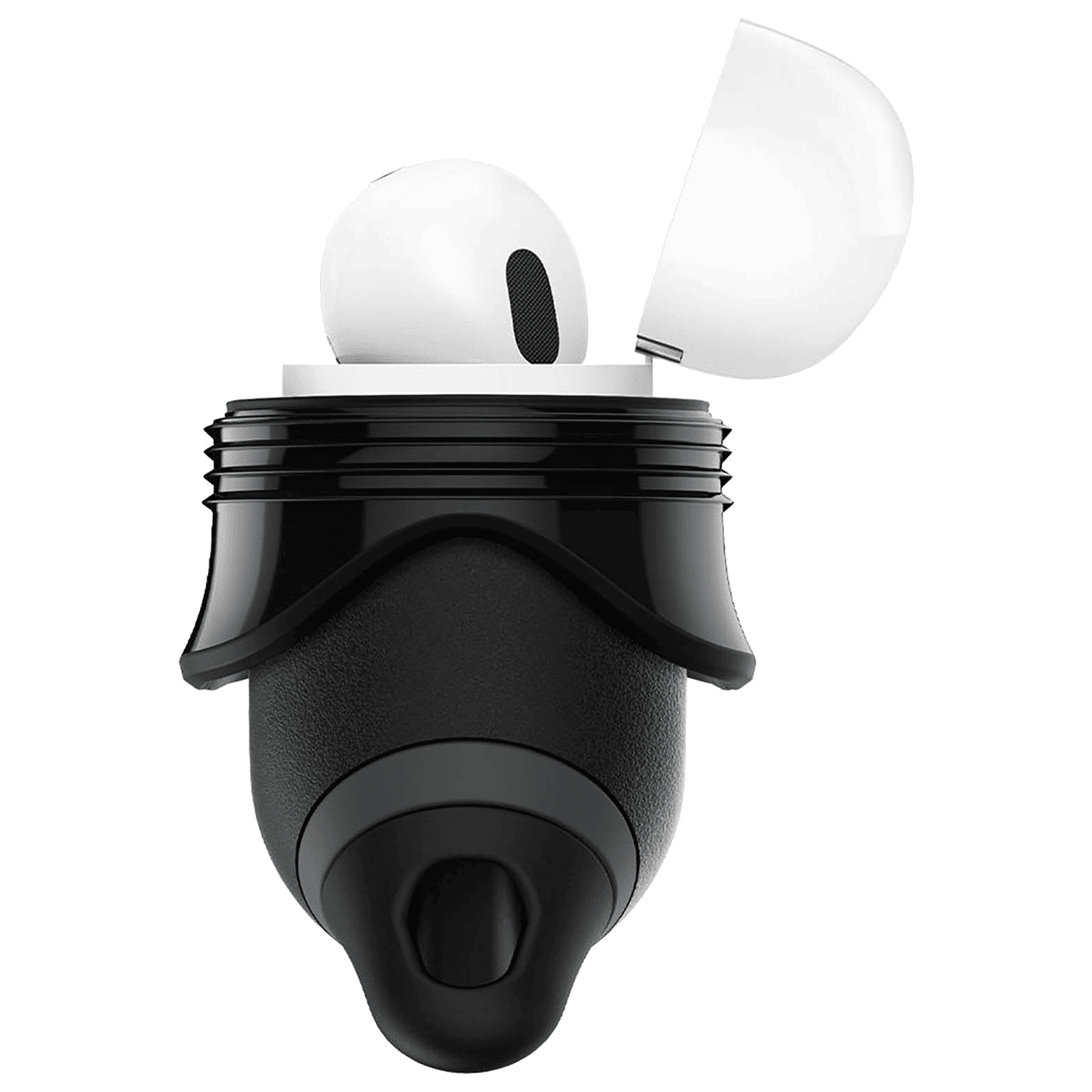 spigen Slim Armor IP Silicone Full Cover Case For AirPods Pro (Fully Compatible With Wireless Charging, ASD00542, Black)_8