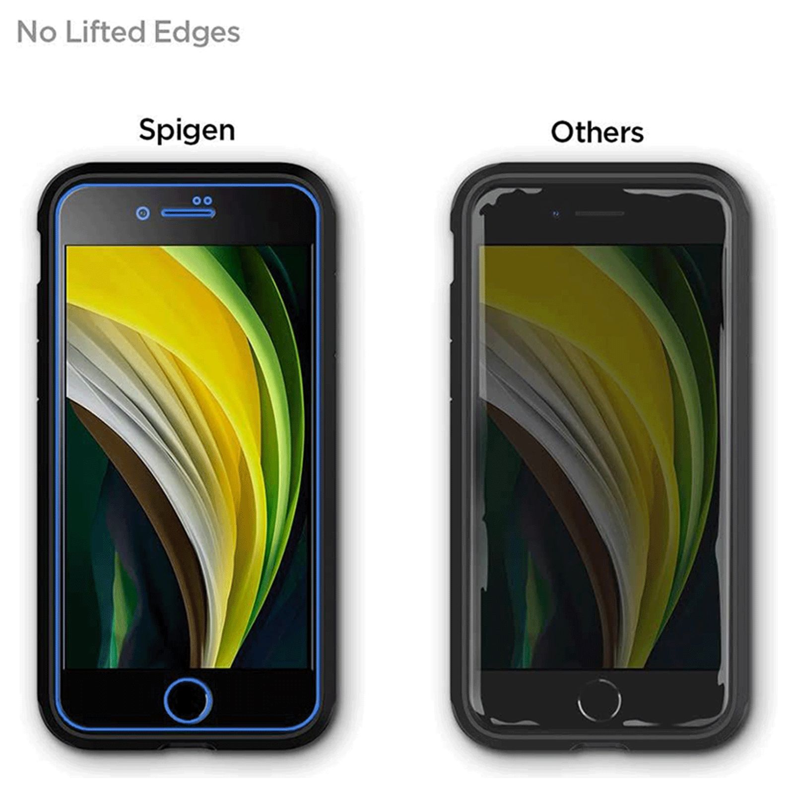 spigen GlastR Align Master Tempered Glass for Apple iPhone SE, 8, 7 (9H Hardness)_3