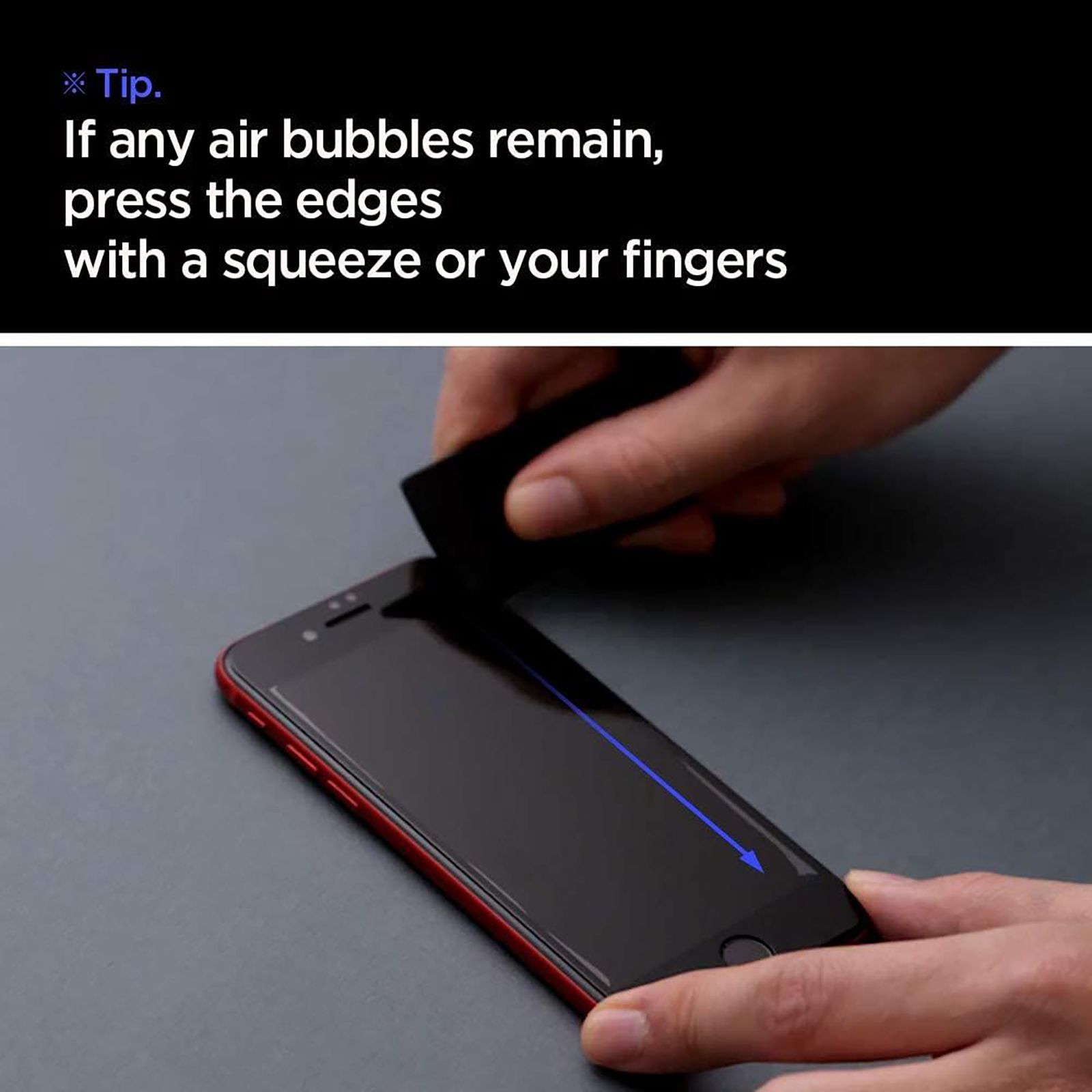 spigen GlastR Align Master Tempered Glass for Apple iPhone SE, 8, 7 (9H Hardness)_5