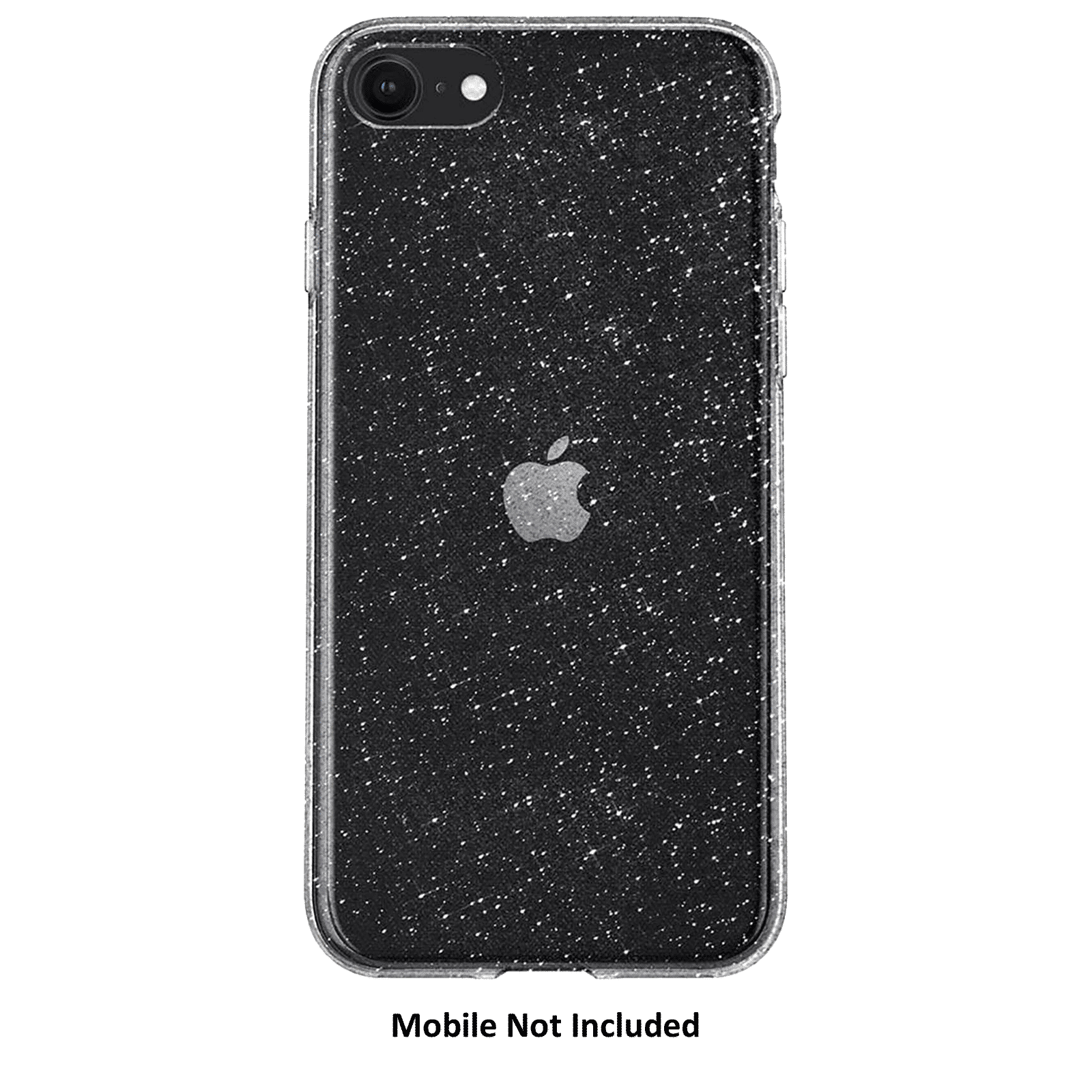 Spigen Liquid Crystal Glitter TPU Back Cover For iPhone SE (2020 & 2022), 8, 7 (Raised Edges for Added Protection, Crystal Quartz)_3