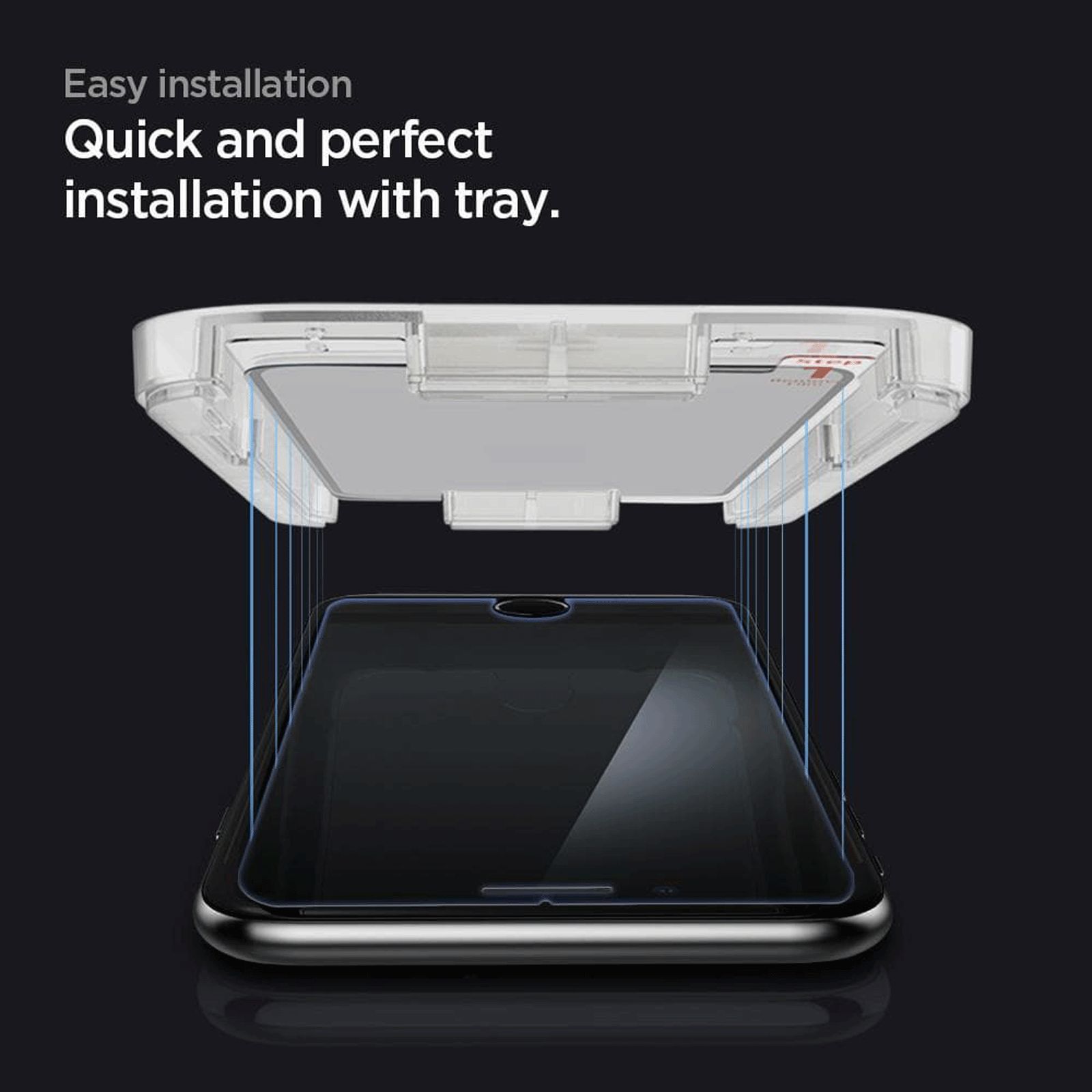 spigen GlastR EZ Fit Tempered Glass for Apple iPhone 8, 7 (Oleophobic Coating)_4