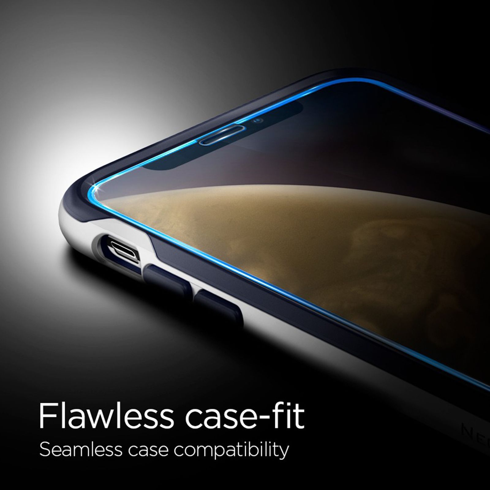 spigen GLAStR Slim Tempered Glass for Apple iPhone 11, XR (9H Hardness)_5