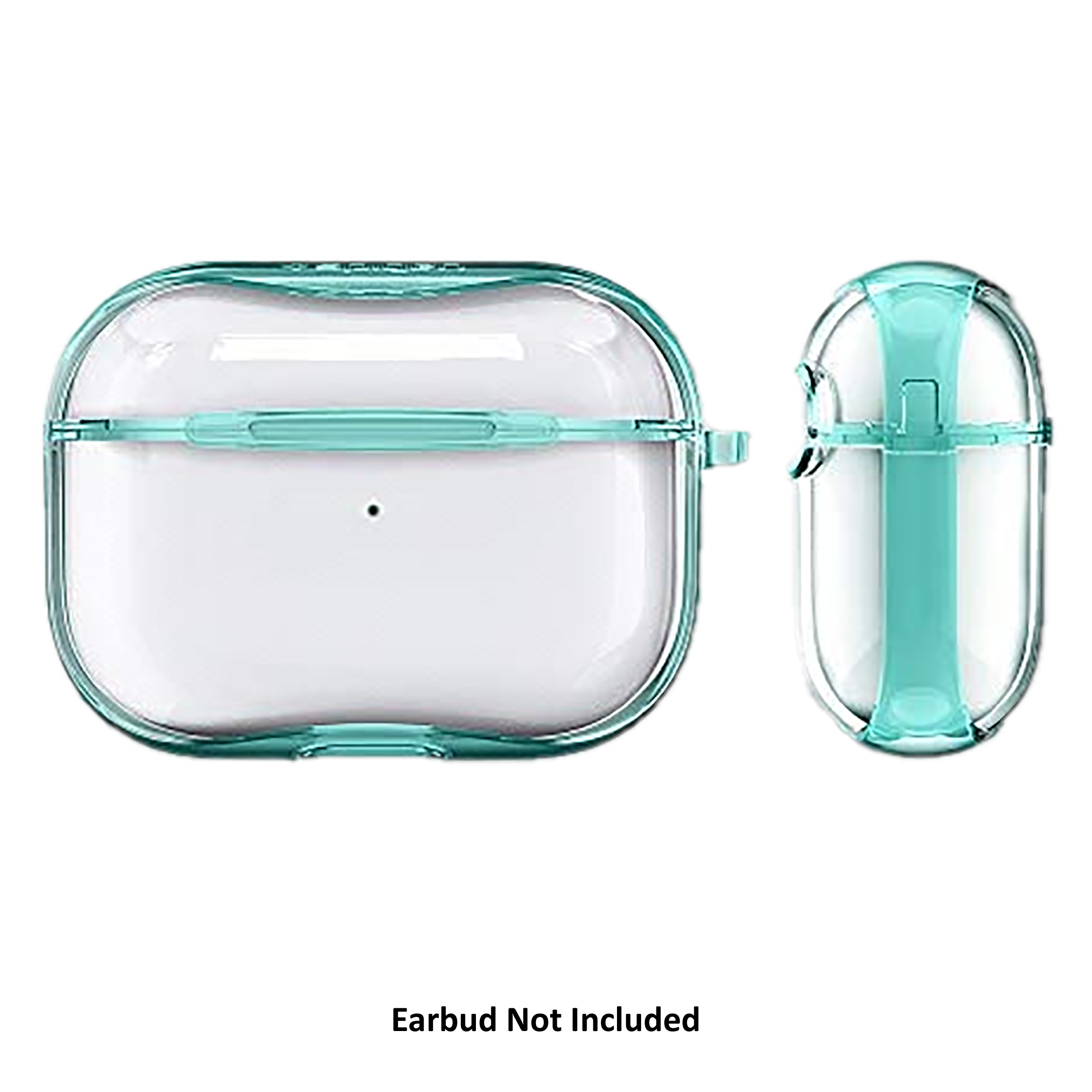 spigen Ultra Hybrid Crystal Full Cover Case For Apple Airpods Pro (Non-Yellowing Hard Shell, ASD01290, Green Crystal)_5