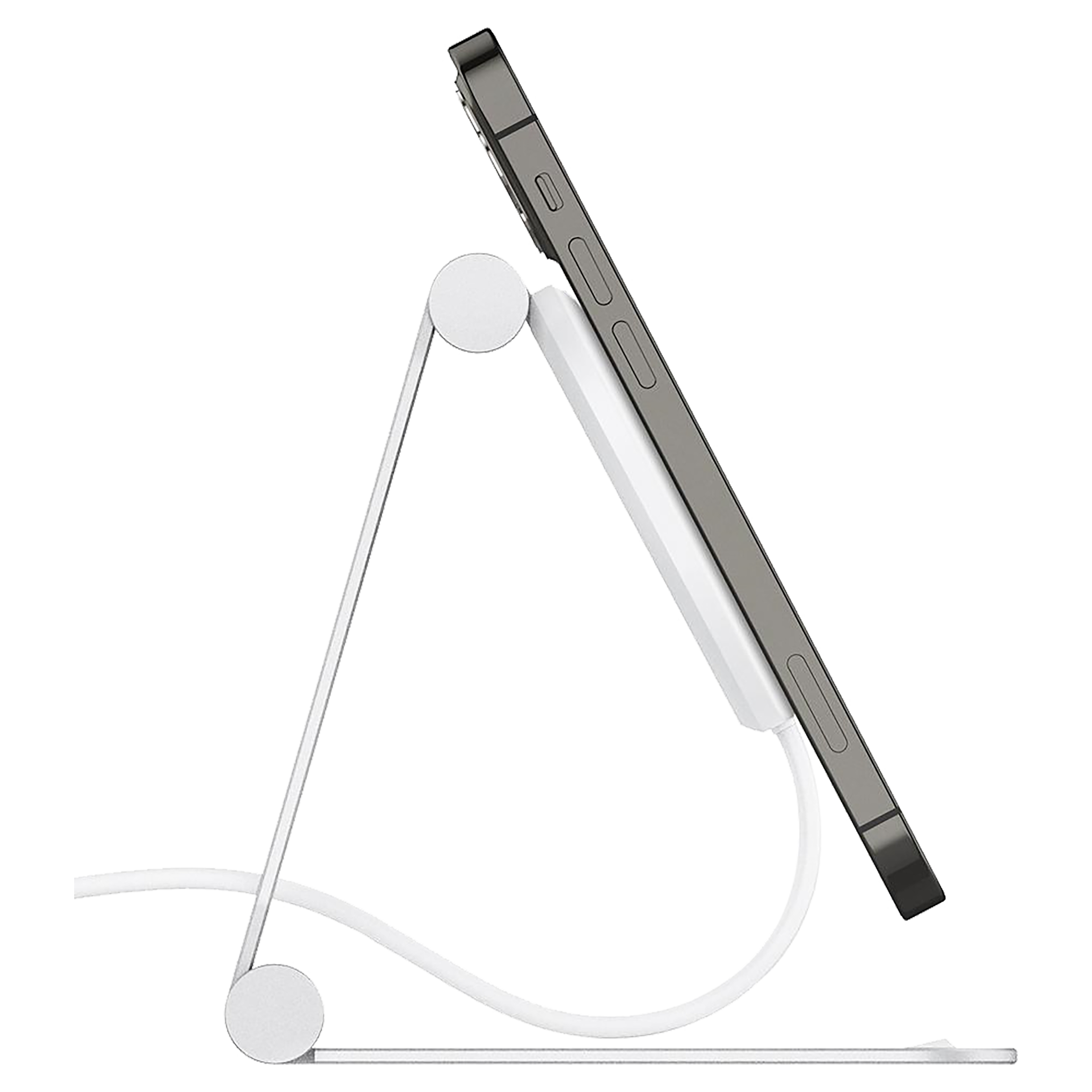 spigen Stand For Smartphones MagSafe Compatible (Adjustable Mounting Piece, AMP02673, White)_9