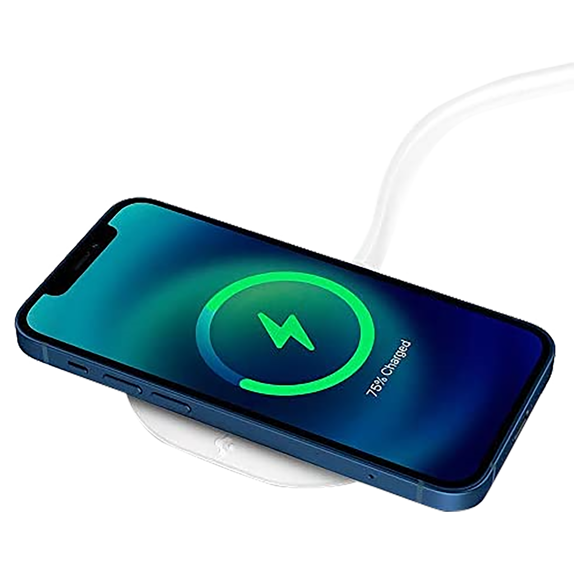 spigen Mag Fit Thermoplastic Polyurethane Charger Case For Apple MagSafe (Nanotac Technology, AMP02563, White)_3