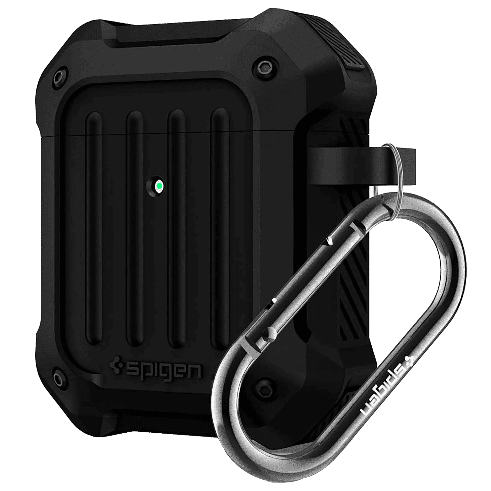 spigen Tough Armor Full Cover Case (For Airpods 1/Airpods 2, 074CS26497, Black) spigen Tough Armor Full Cover Case (For Airpods 1/Airpods 2, 074CS26497, Black)_1