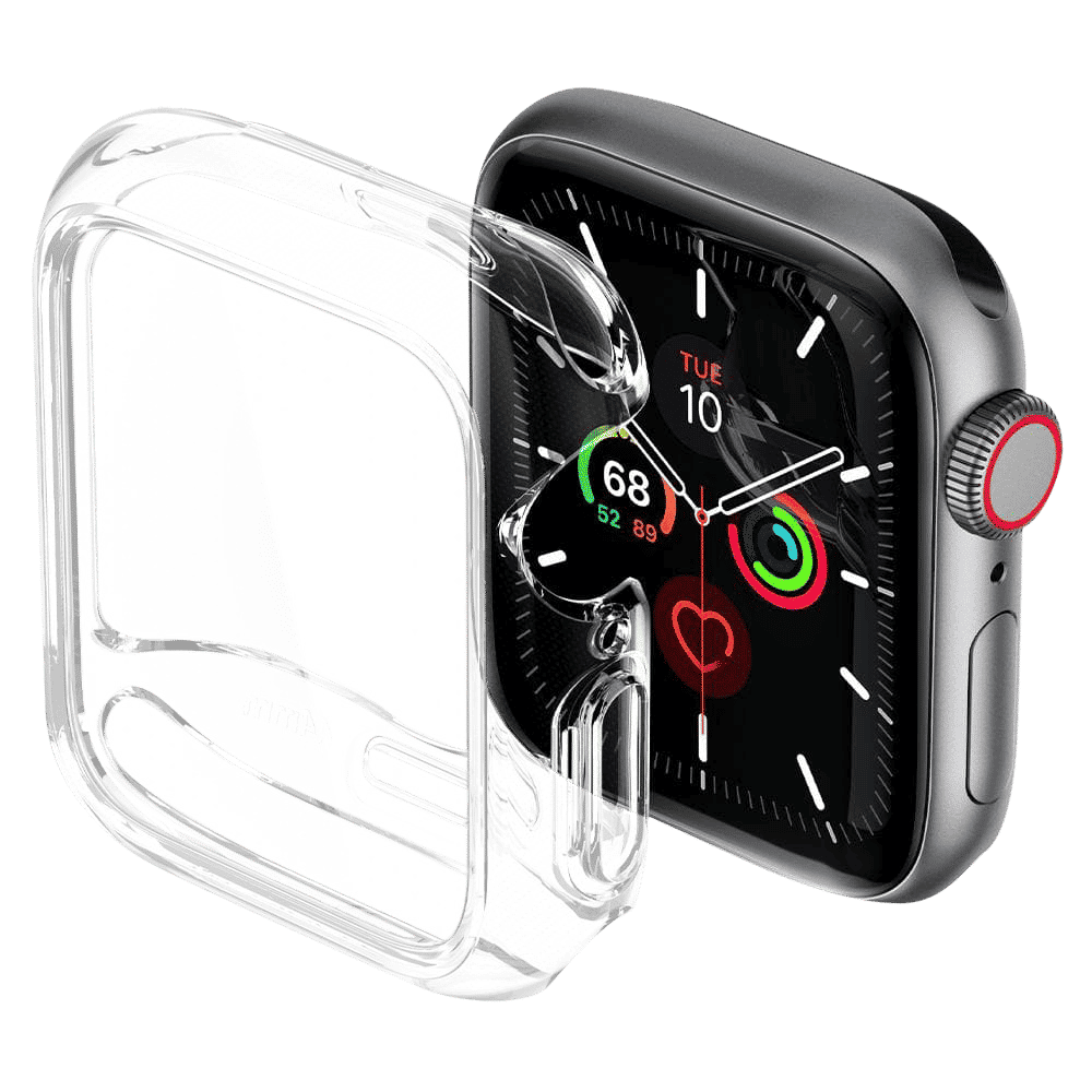 Spigen Ultra Hybrid TPU & Polycarbonate Case for Apple Watch Series SE 2, SE, 6, 5 & 4 (40mm) (Shock-Absorbent Layer, Crystal Clear)_5