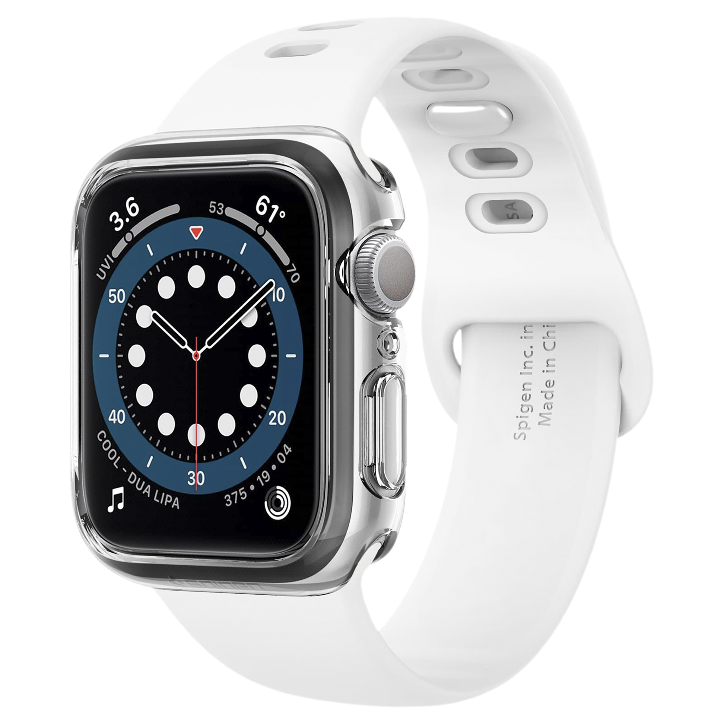 Spigen Ultra Hybrid TPU & Polycarbonate Case for Apple Watch Series SE 2, SE, 6, 5 & 4 (40mm) (Shock-Absorbent Layer, Crystal Clear)_8