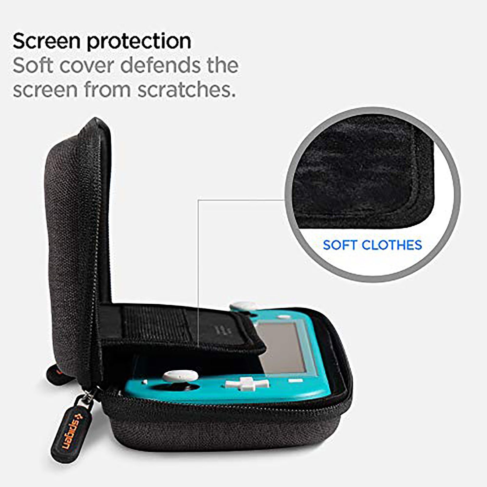 spigen Klasden Full Cover Case For Nintendo Switch Lite (2019) (Lightweight, AFA00865, Charcoal Grey) spigen Klasden Full Cover Case For Nintendo Switch Lite (2019) (Lightweight, AFA00865, Charcoal Grey)_4