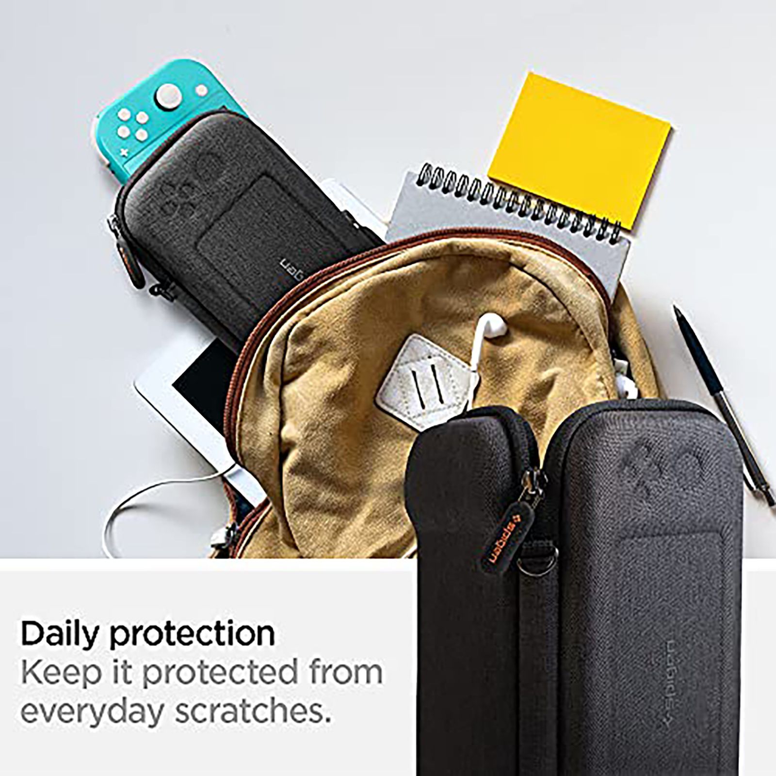 spigen Klasden Full Cover Case For Nintendo Switch Lite (2019) (Lightweight, AFA00865, Charcoal Grey) spigen Klasden Full Cover Case For Nintendo Switch Lite (2019) (Lightweight, AFA00865, Charcoal Grey)_8