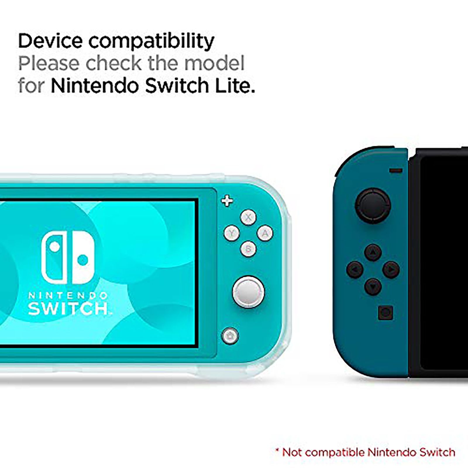 spigen Rugged Armor Back Case For Nintendo Switch Lite (Raised Bumper Guard, ACS01141, Frost Clear)_8