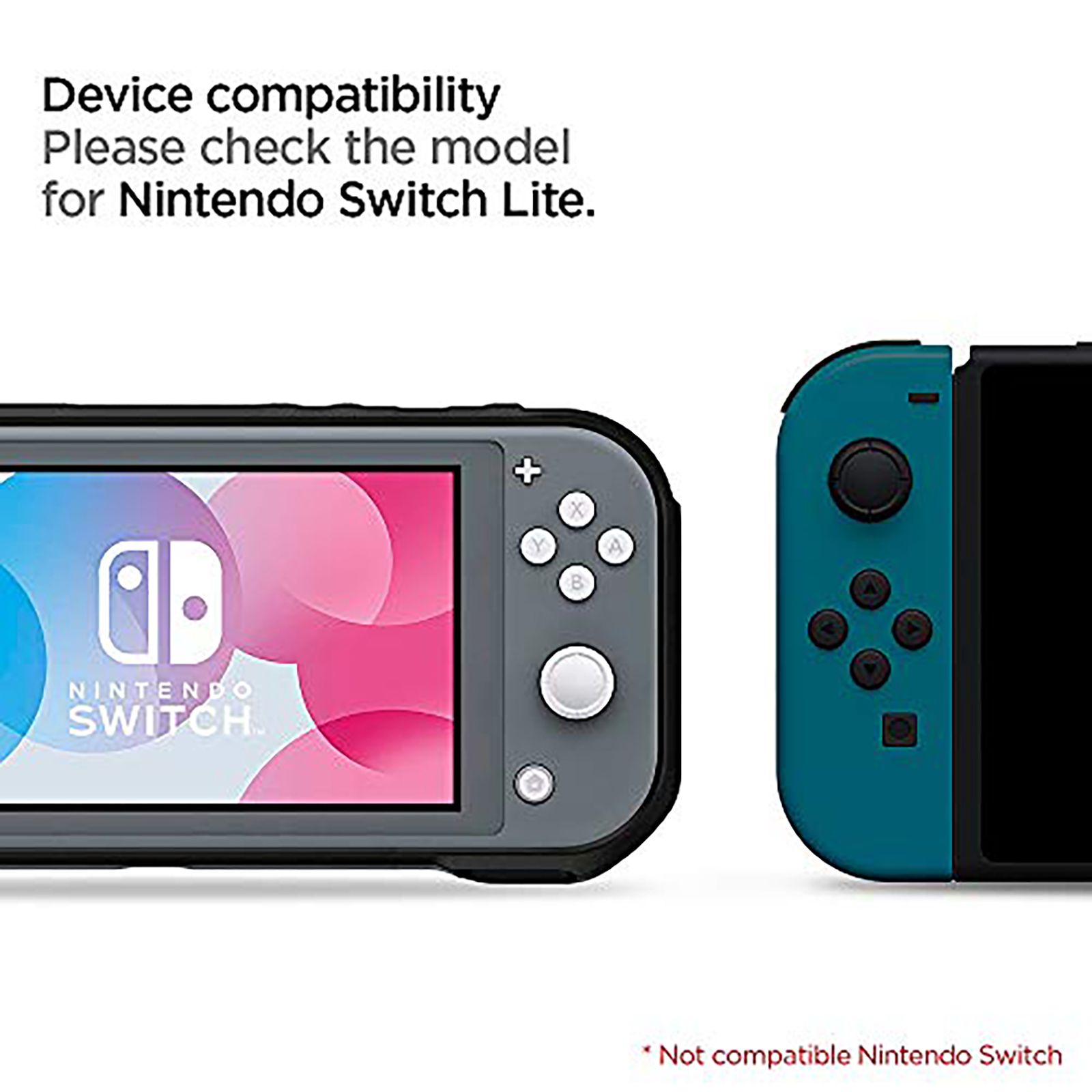 spigen Rugged Armor Back Case For Nintendo Switch Lite (Raised Bumper Guard, ACS00212, Matte Black)_6