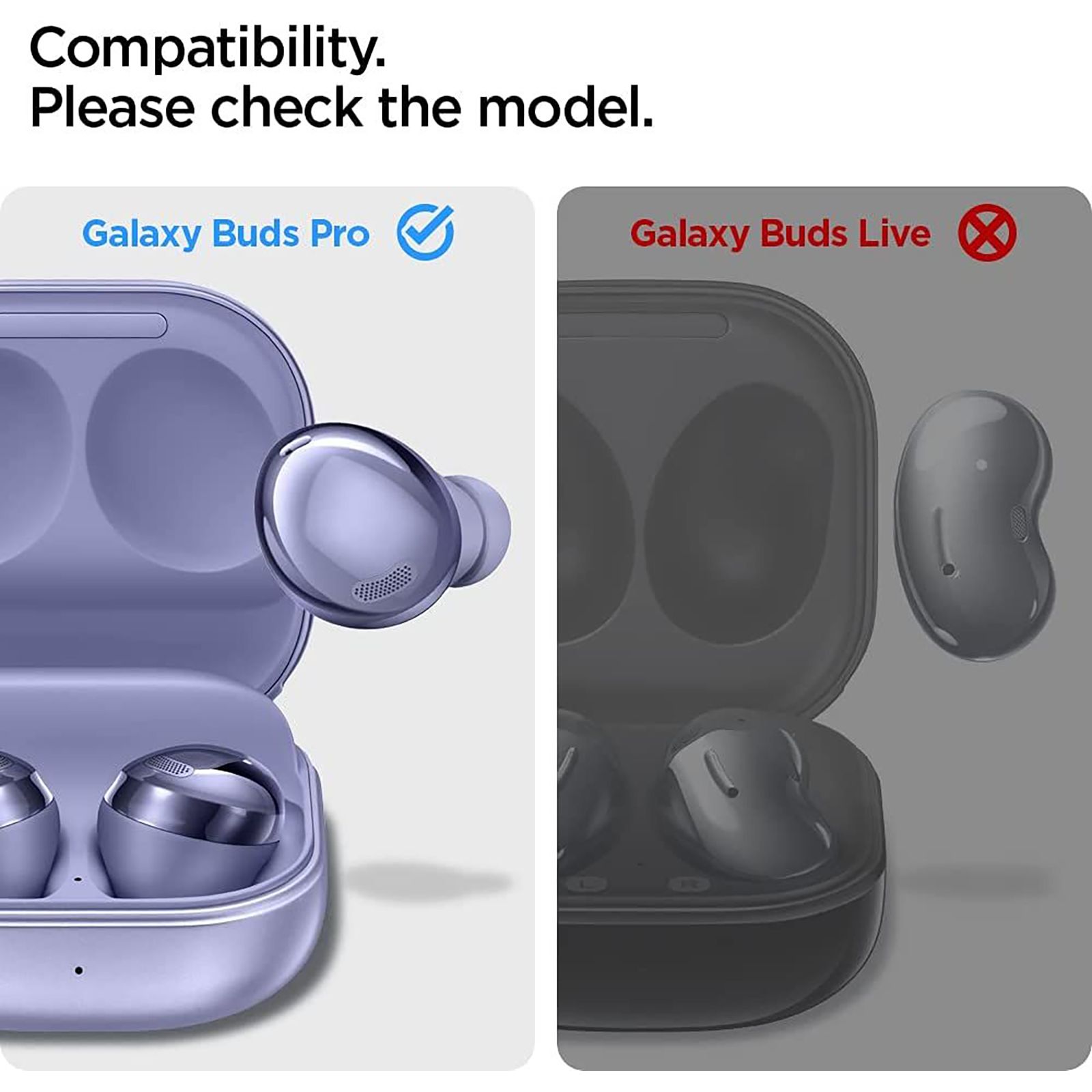 spigen Metal Sticker Shine Shield For Samsung Galaxy Buds Pro (Made Of An Extremely Slim Metal, ASD02938, Gunmetal)_3