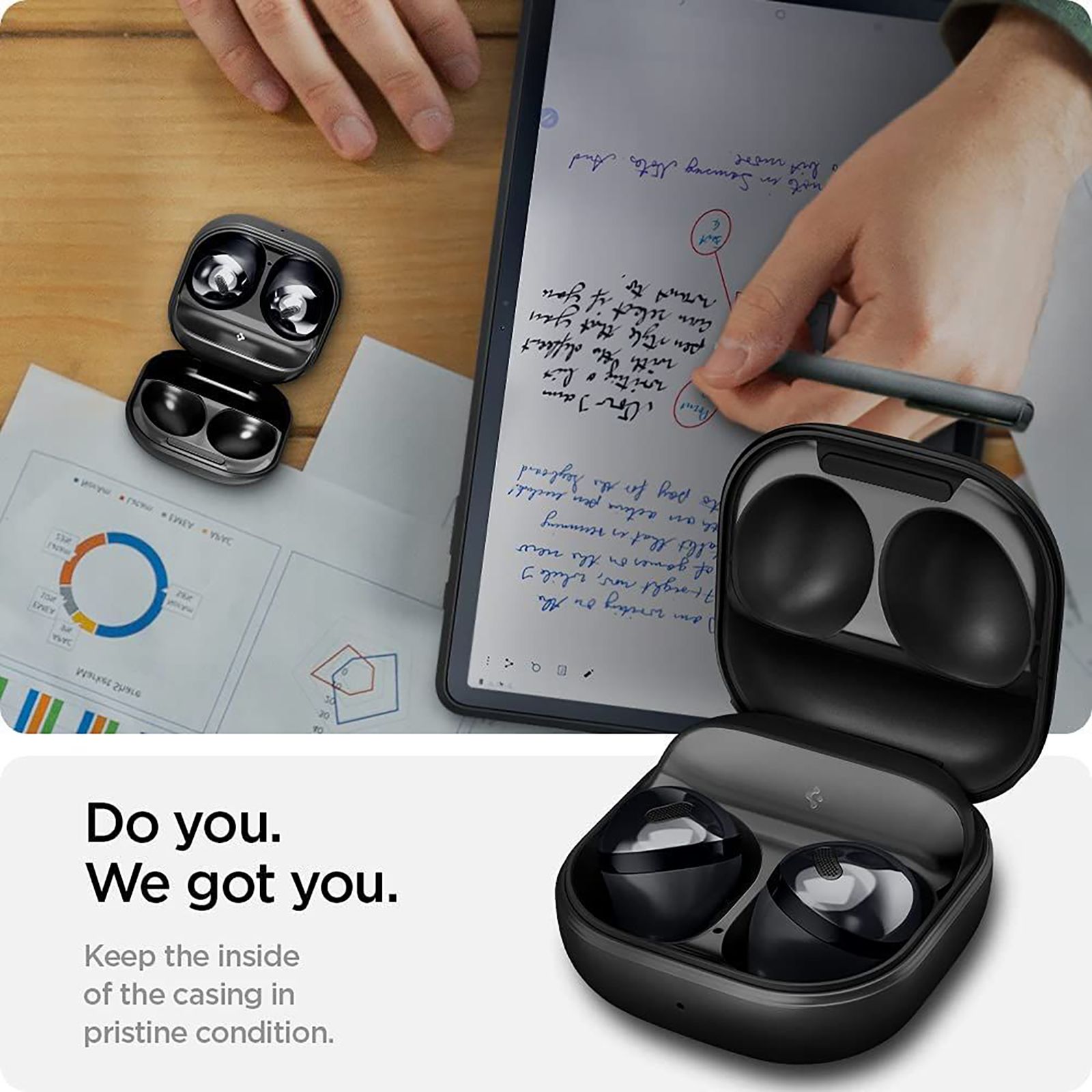 spigen Metal Sticker Shine Shield For Samsung Galaxy Buds Pro (Made Of An Extremely Slim Metal, ASD02938, Gunmetal)_7