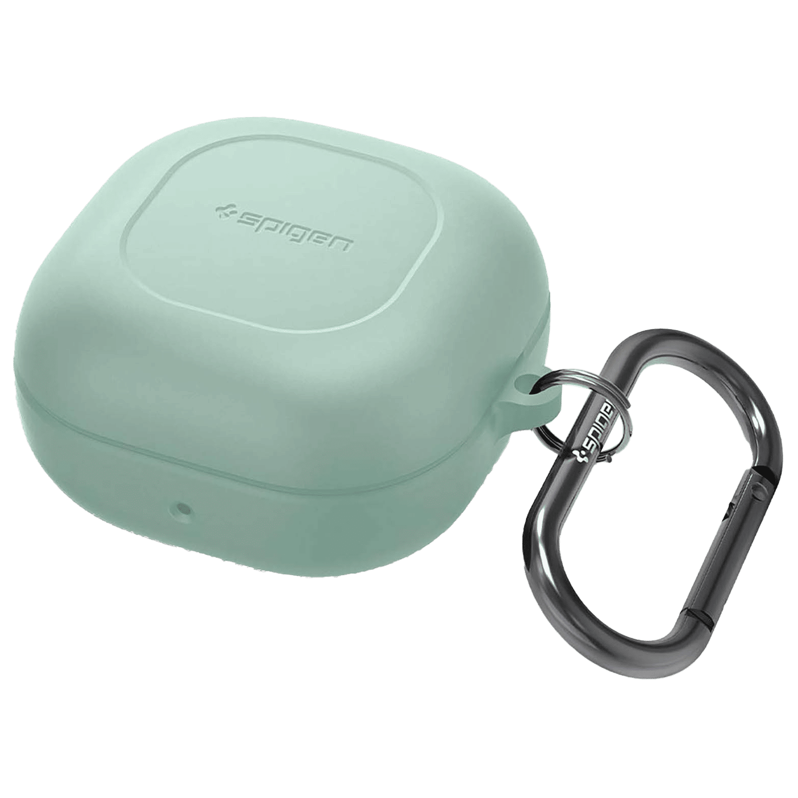 spigen Silicone Fit Full Cover Case (For Galaxy Buds 2 (2021)/Galaxy Buds Pro (2021)/Galaxy Buds Live (2020), ASD02110, Apple Mint)_1