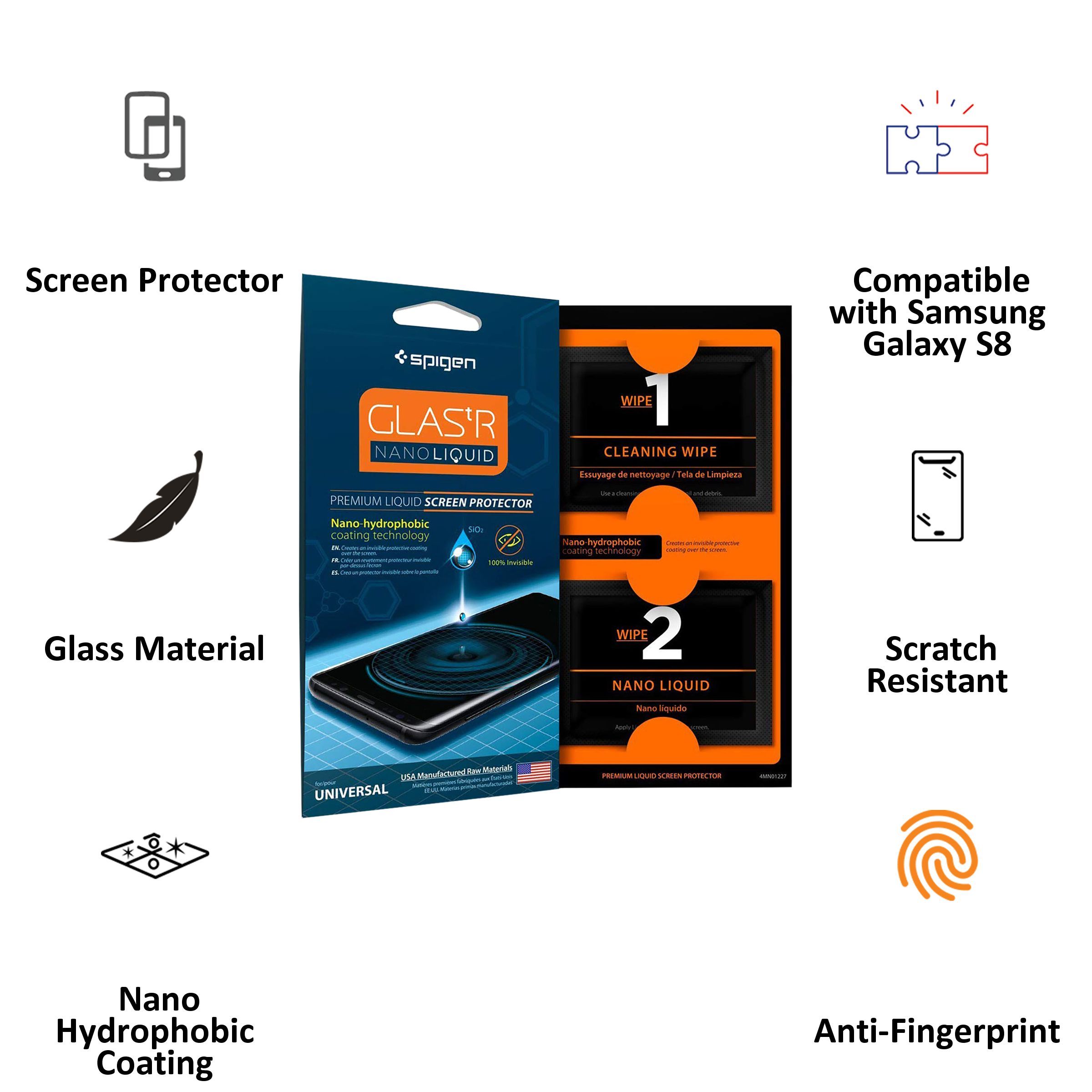 spigen Glastr Nano Liquid Tempered Glass for Universal Devices (Nano Hydrophobic Coating)_2