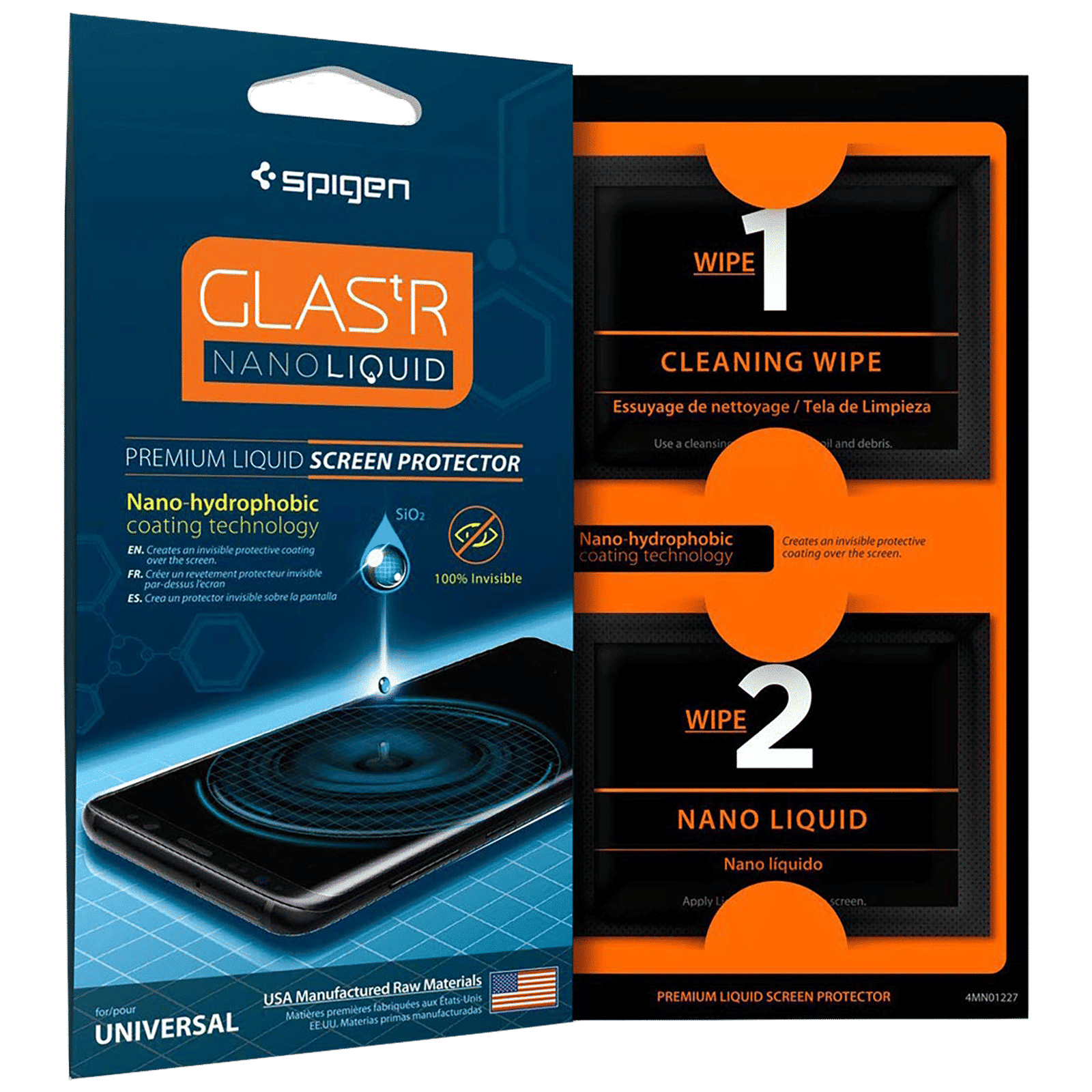 spigen Glastr Nano Liquid Tempered Glass for Universal Devices (Nano Hydrophobic Coating)_1