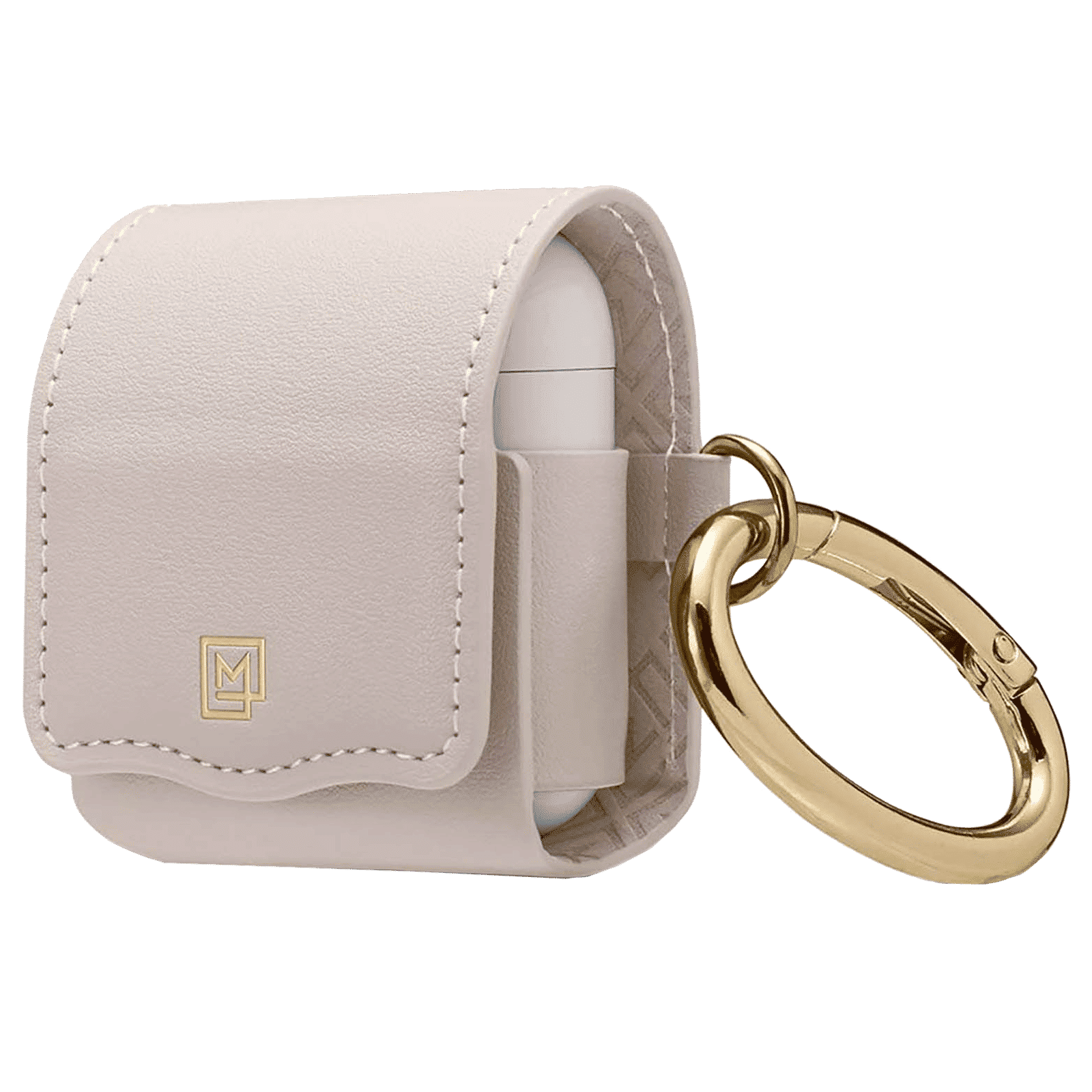 spigen La Manon Full Cover Case (For Airpods 1/Airpods 2, 074CS26377, Pale Pink)_1