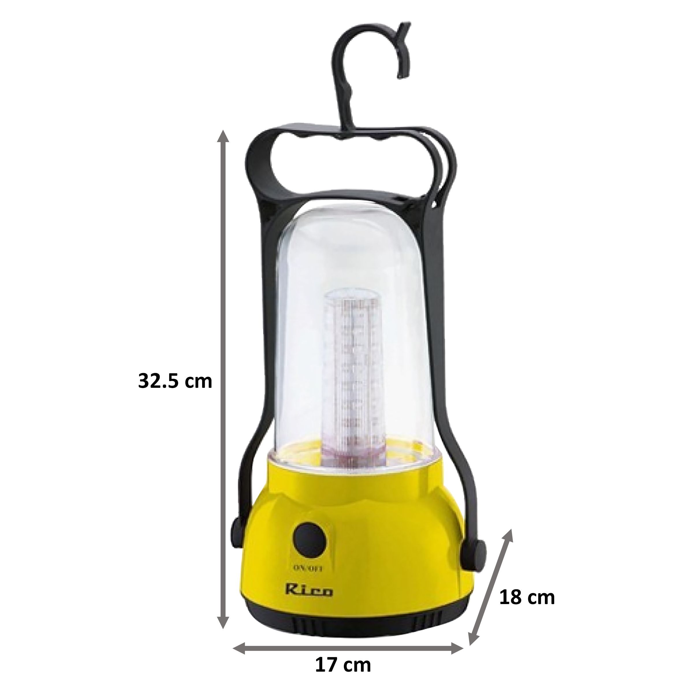 Rico 5 Watts Lantern (Rechargeable LED Lantern, EL1506, Yellow)_2