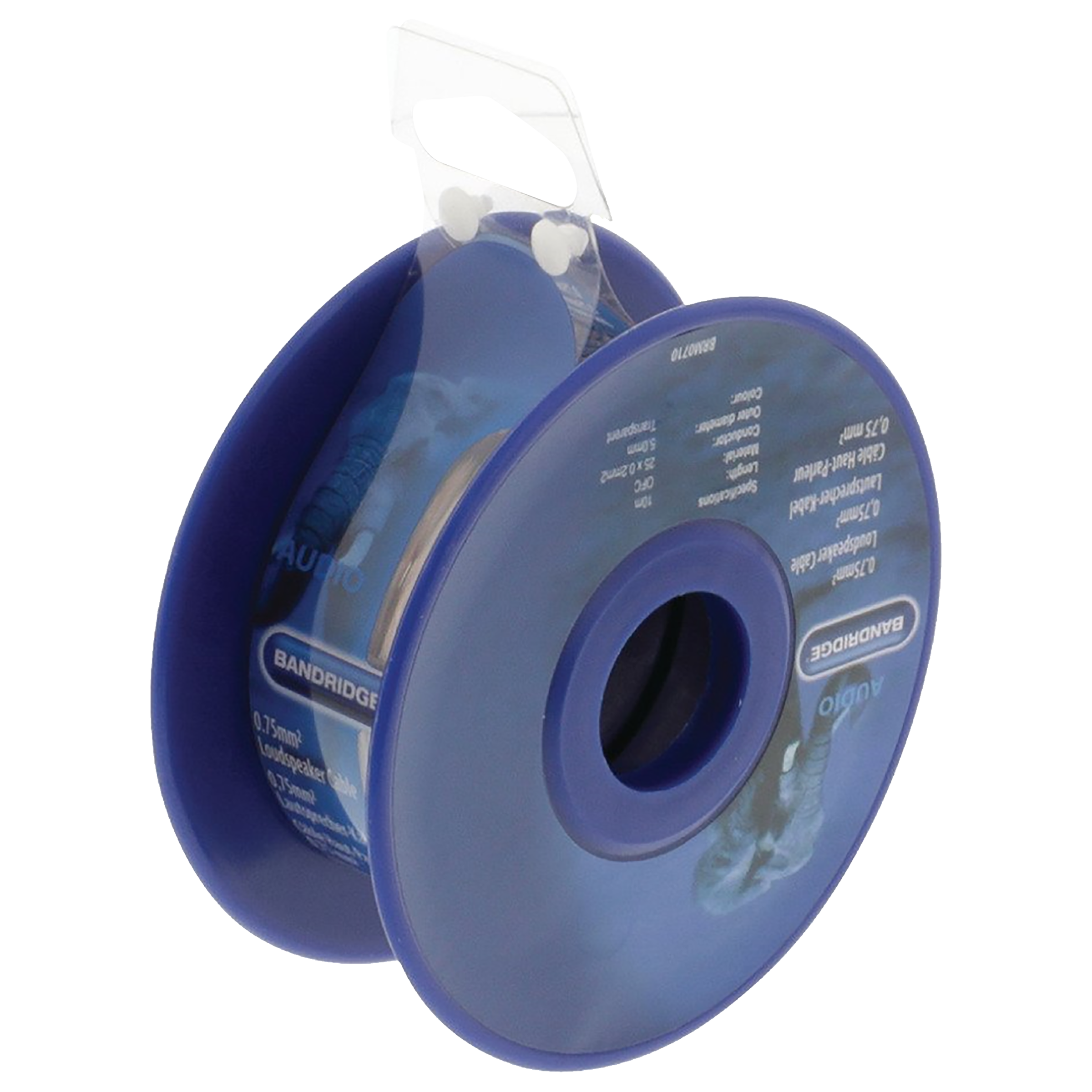 Bandridge PVC 10 Meter Speaker Cable Reel (OFC Conductor, BRM0710, Transparent)_4