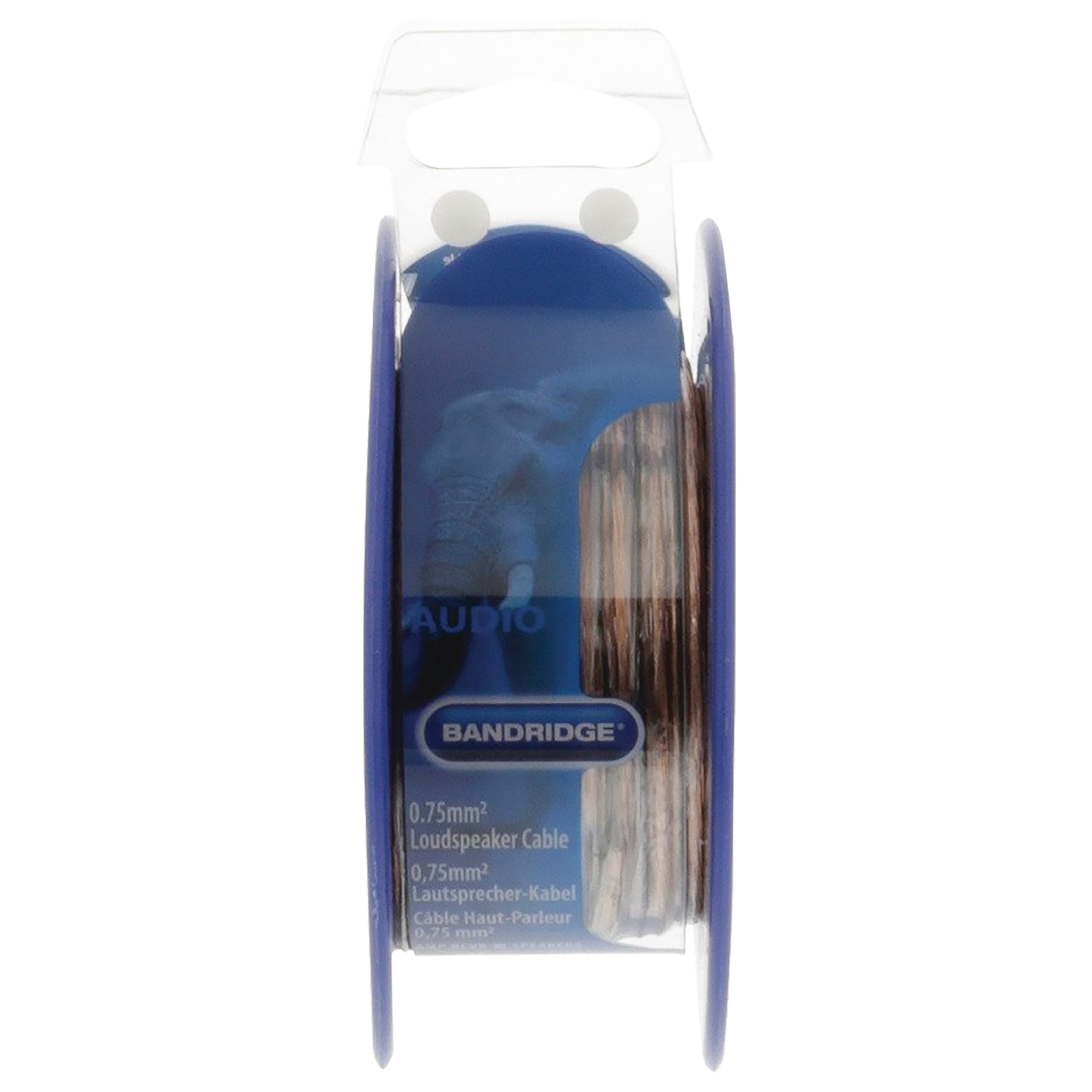 Bandridge PVC 10 Meter Speaker Cable Reel (OFC Conductor, BRM0710, Transparent)_1