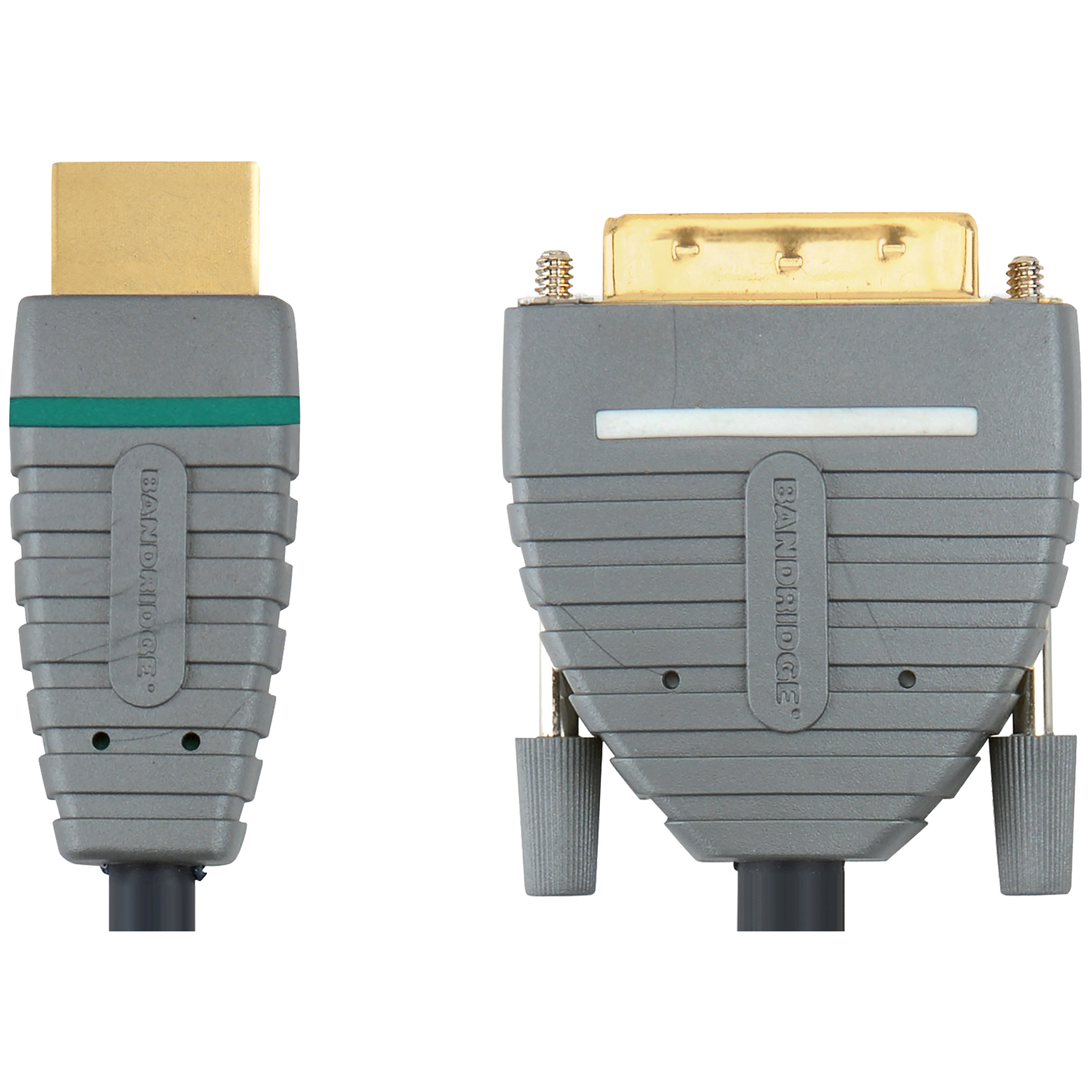 Bandridge BVL1105 5 Meter HDMI to DVI-D 24+1-Pin Audio & Video HDMI Cable/DVI Cable (Round Cable Design, Blue)_3