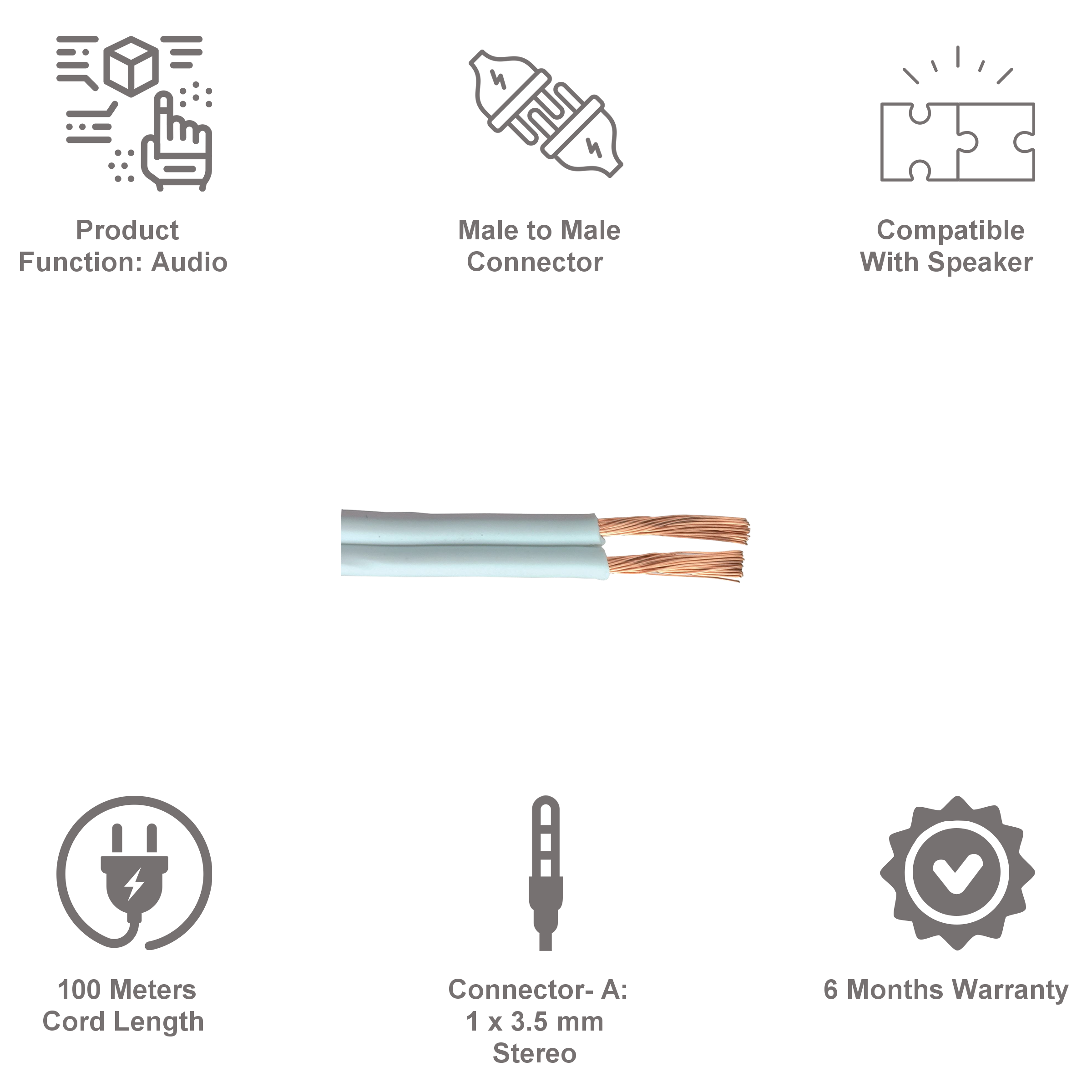 Bandridge 100 meter Speaker Cable (Shielded, LC1159, Blue) Bandridge 100 meter Speaker Cable (Shielded, LC1159, Blue)_3