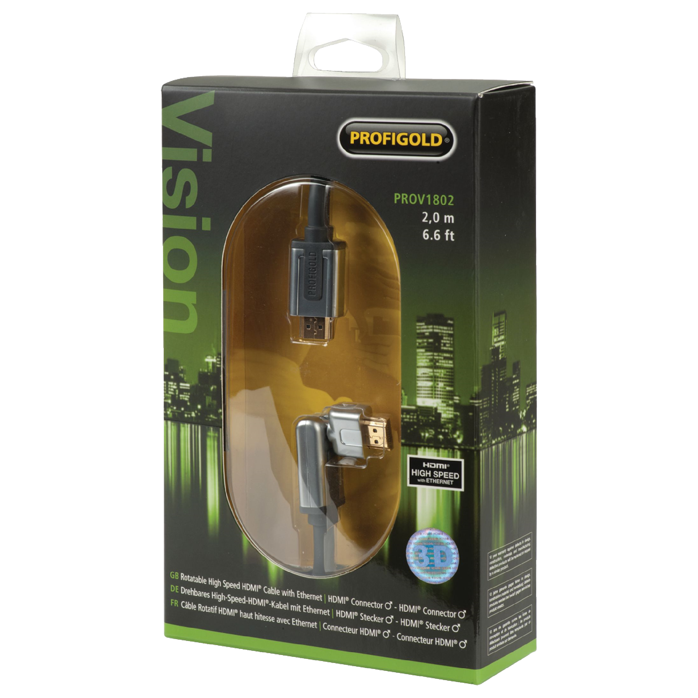 PROFIGOLD 2 Meter HDMI to HDMI Audio & Video Cable (SPC Copper High Speed, PROV1802, Blue)_5