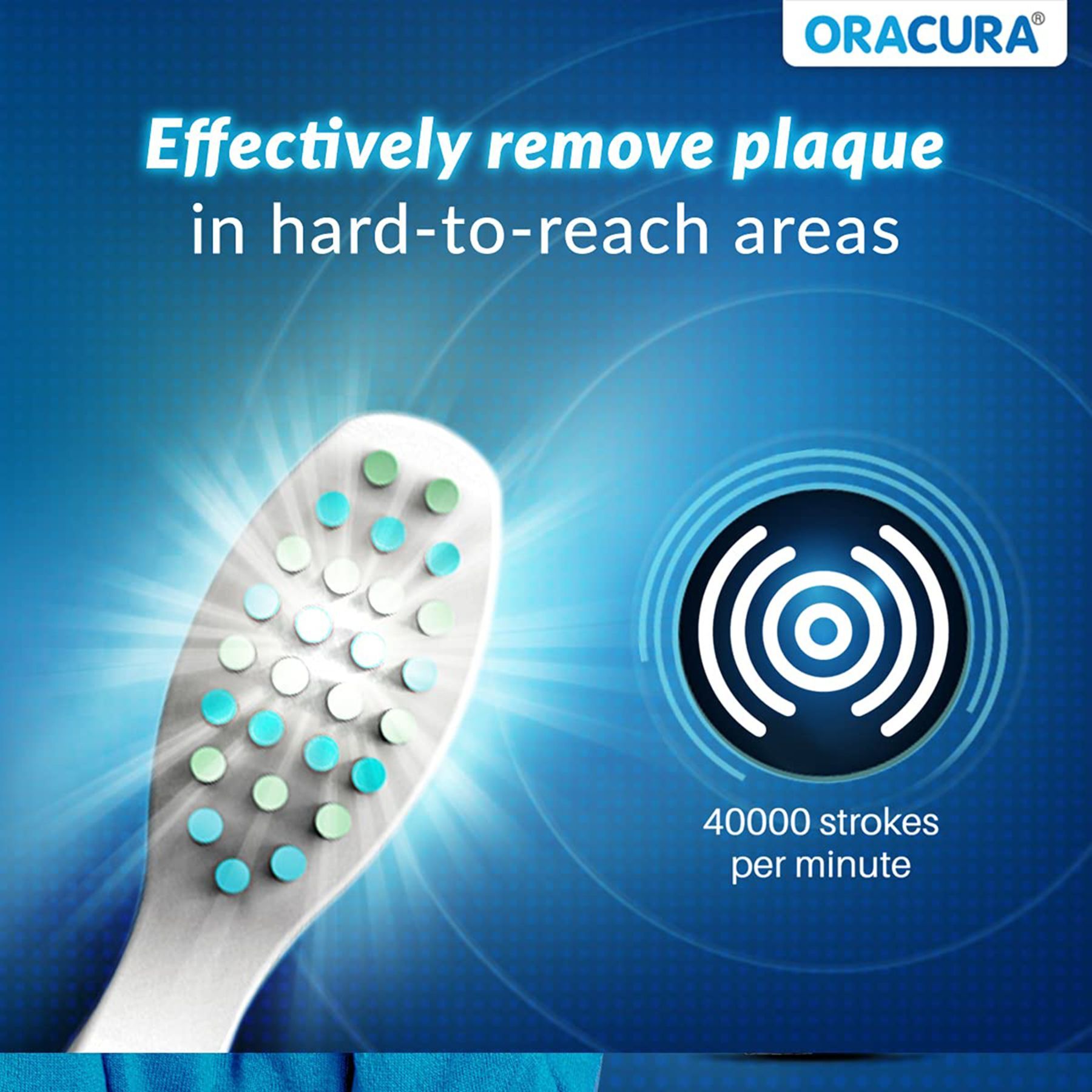 ORACURA Electric Toothbrush for Unisex (Superior Gum Protection, SB200W, White)_7