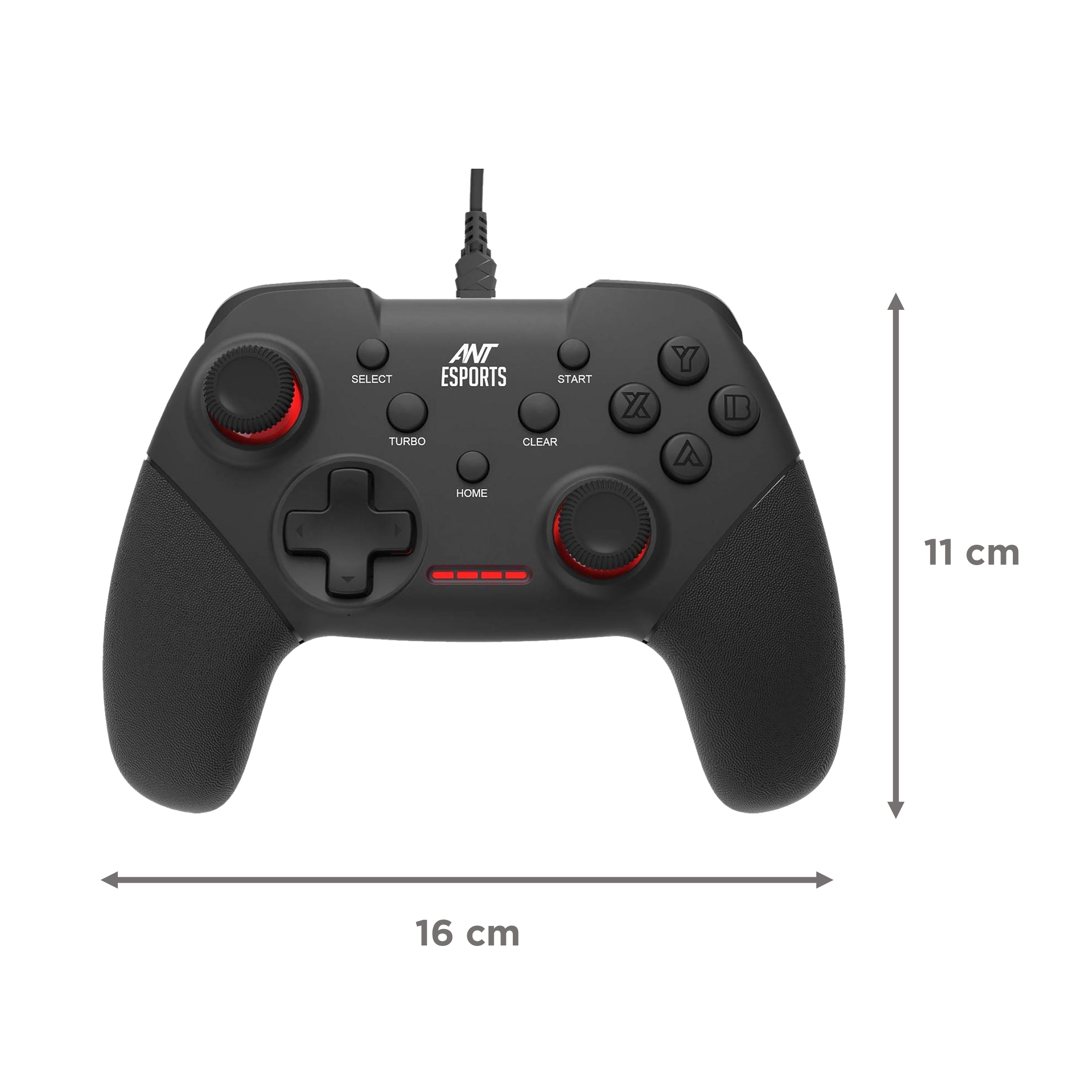 ANT ESPORTS Wired Controller for Android Mobile Phone, Tablet, TV Box, PC, Laptop, Windows 7/8/10 & Play Station 3(PS3) (Vibration Feedback Function, GP100, Black)_2