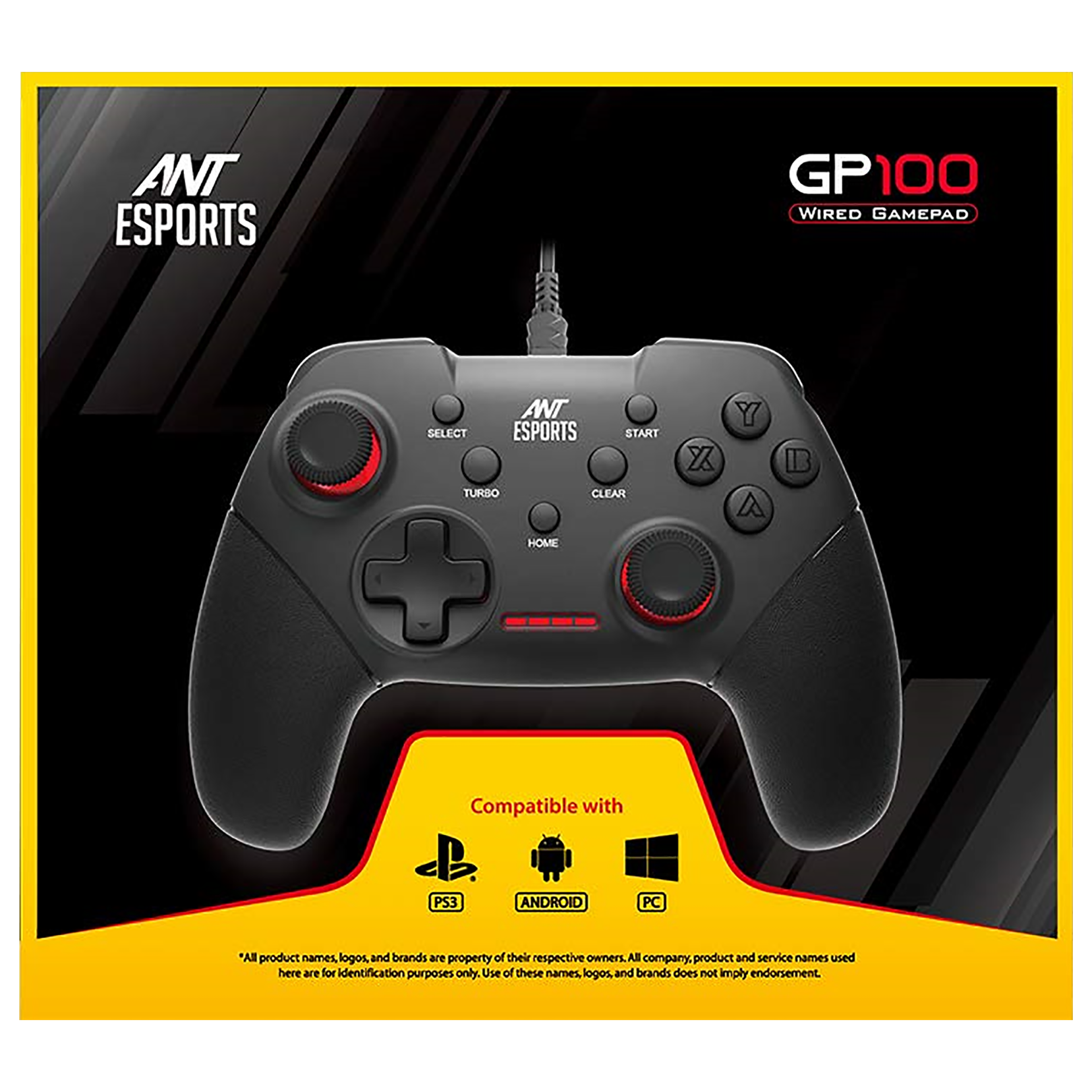 ANT ESPORTS Wired Controller for Android Mobile Phone, Tablet, TV Box, PC, Laptop, Windows 7/8/10 & Play Station 3(PS3) (Vibration Feedback Function, GP100, Black)_7