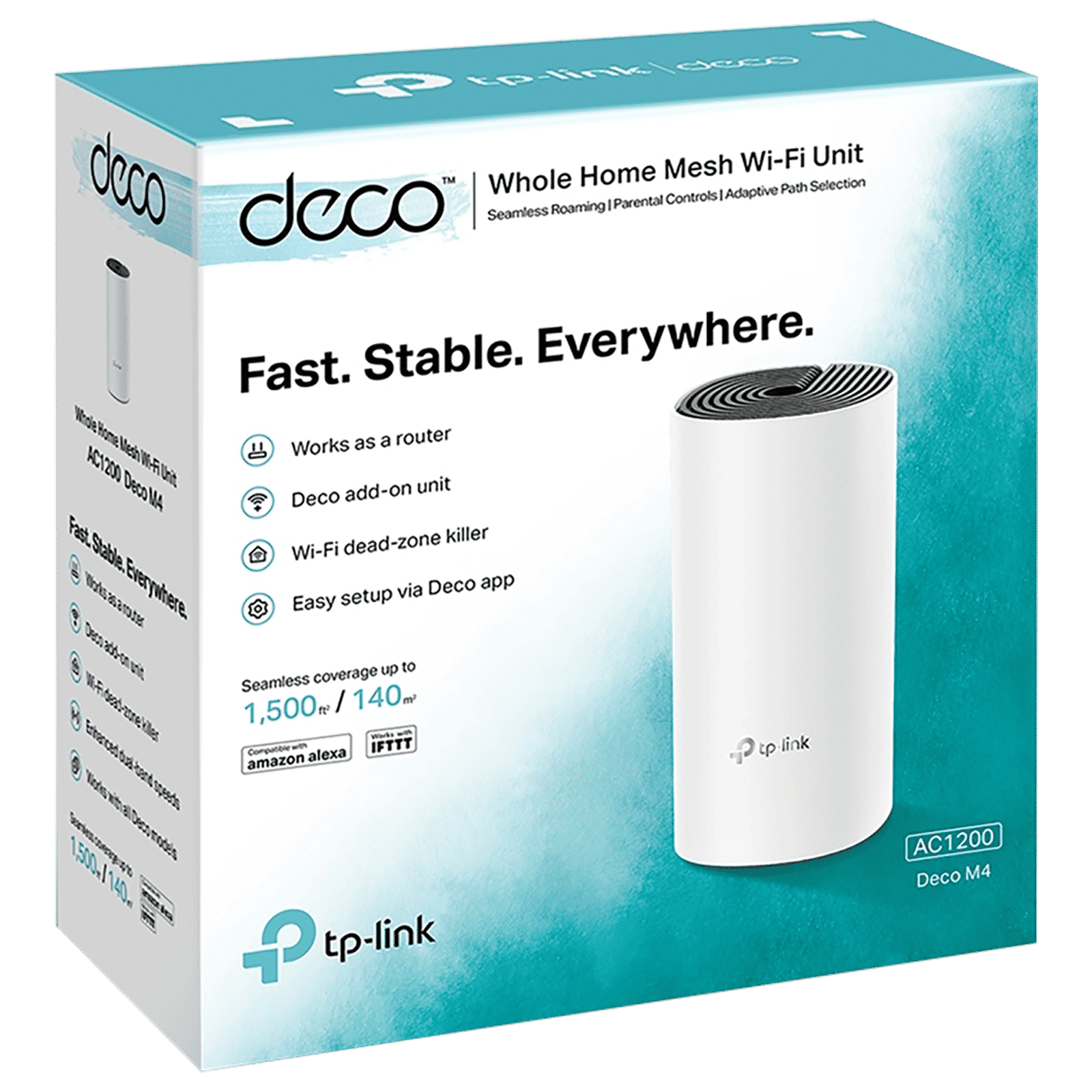 Tp-Link Deco M4 Dual Band Wi-Fi 5 Mesh Router (1 Node, Alexa Supported, Connects Up to 100 Devices, White)_5