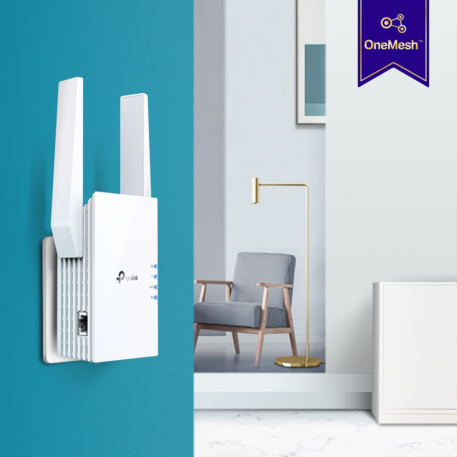 Tp-Link RE605X Dual Band Wi-Fi Range Extender (Upto 1201 Mbps, Wi-Fi 6, 2 Antennas, White) Tp-Link RE605X Dual Band Wi-Fi Range Extender (Upto 1201 Mbps, Wi-Fi 6, 2 Antennas, White)_7