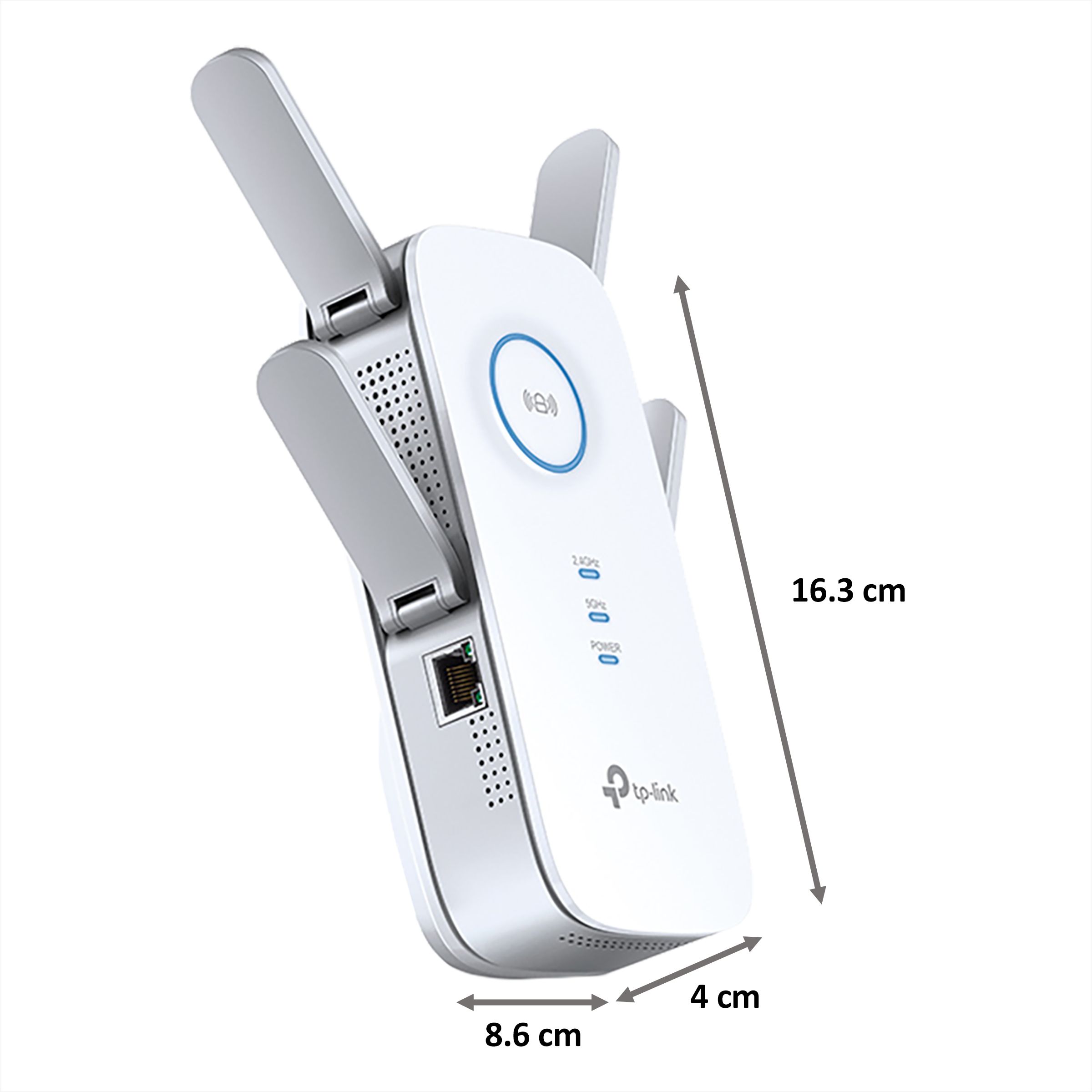 Tp-Link RE650 Dual Band Wi-Fi Range Extender (Upto 1733 Mbps, Wi-Fi 5, 4 Antennas, White) Tp-Link RE650 Dual Band Wi-Fi Range Extender (Upto 1733 Mbps, Wi-Fi 5, 4 Antennas, White)_2