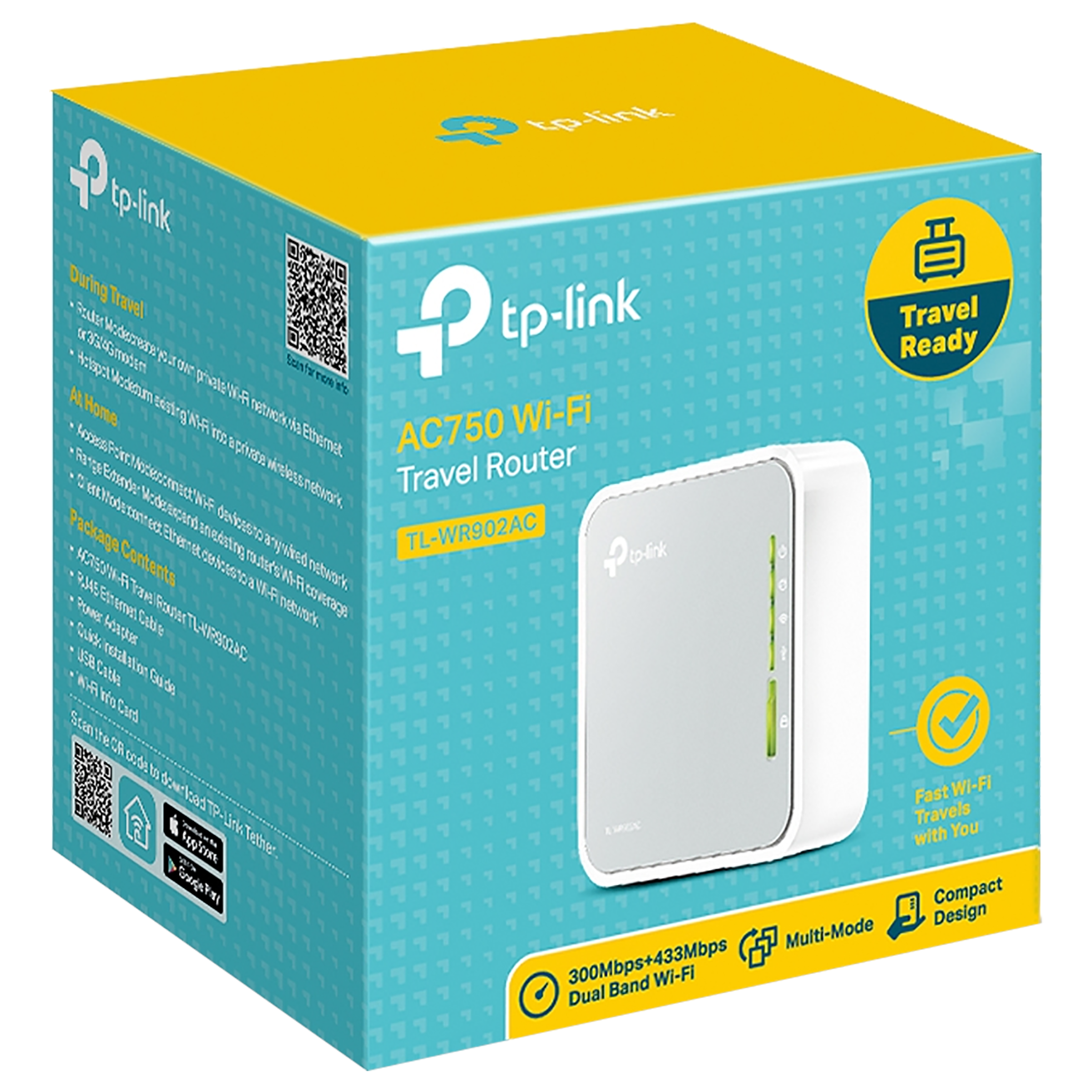 tp-link TL-WR902AC Dual Band Wi-Fi Router (2 Antennas, 1 LAN Port, Portable and Compact, 150802771, White) tp-link TL-WR902AC Dual Band Wi-Fi Router (2 Antennas, 1 LAN Port, Portable and Compact, 150802771, White)_6